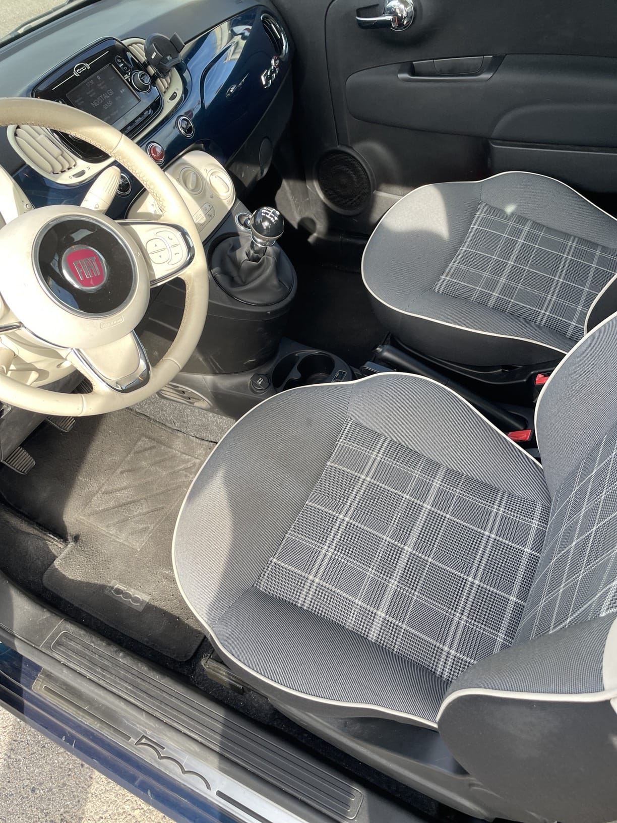 Fiat 500 C avec Siège bébé