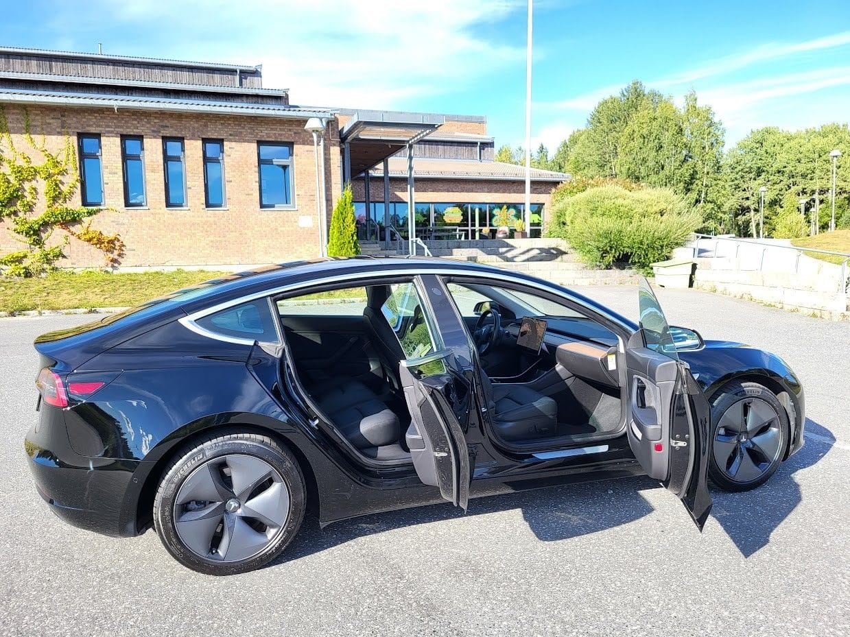 Tesla Model 3 med Dashcam