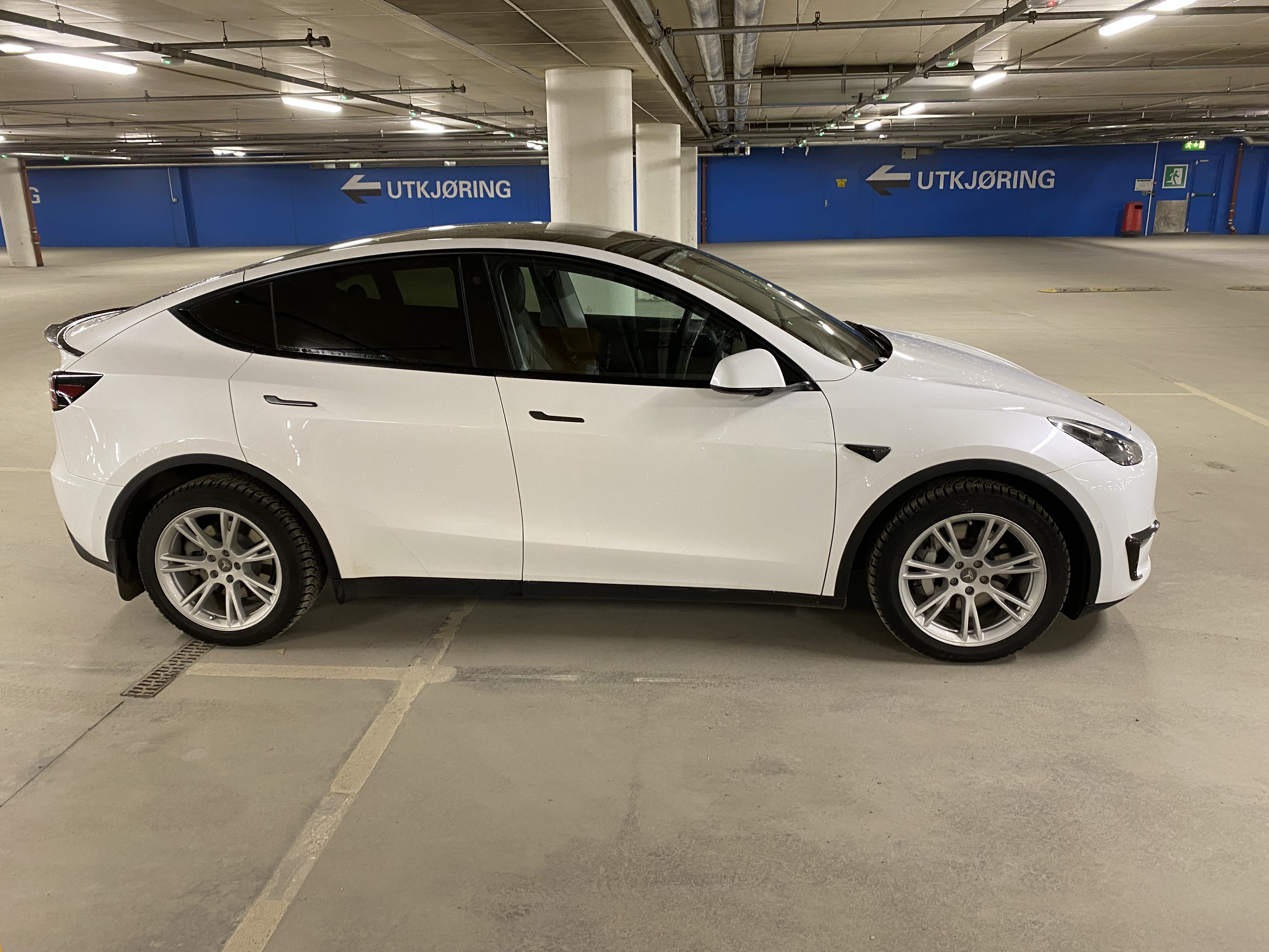 Tesla Model Y Long Range met Sneeuwbanden
