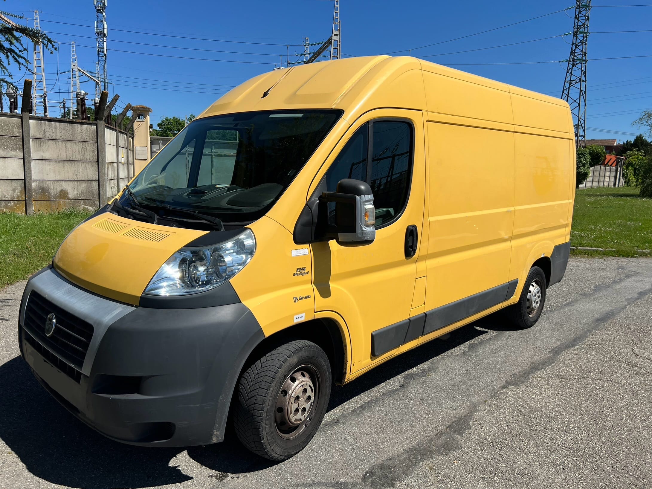 Fiat Ducato avec Hayon / 2 Diables, Sangles et Chariot plateforme, 2014, Diesel