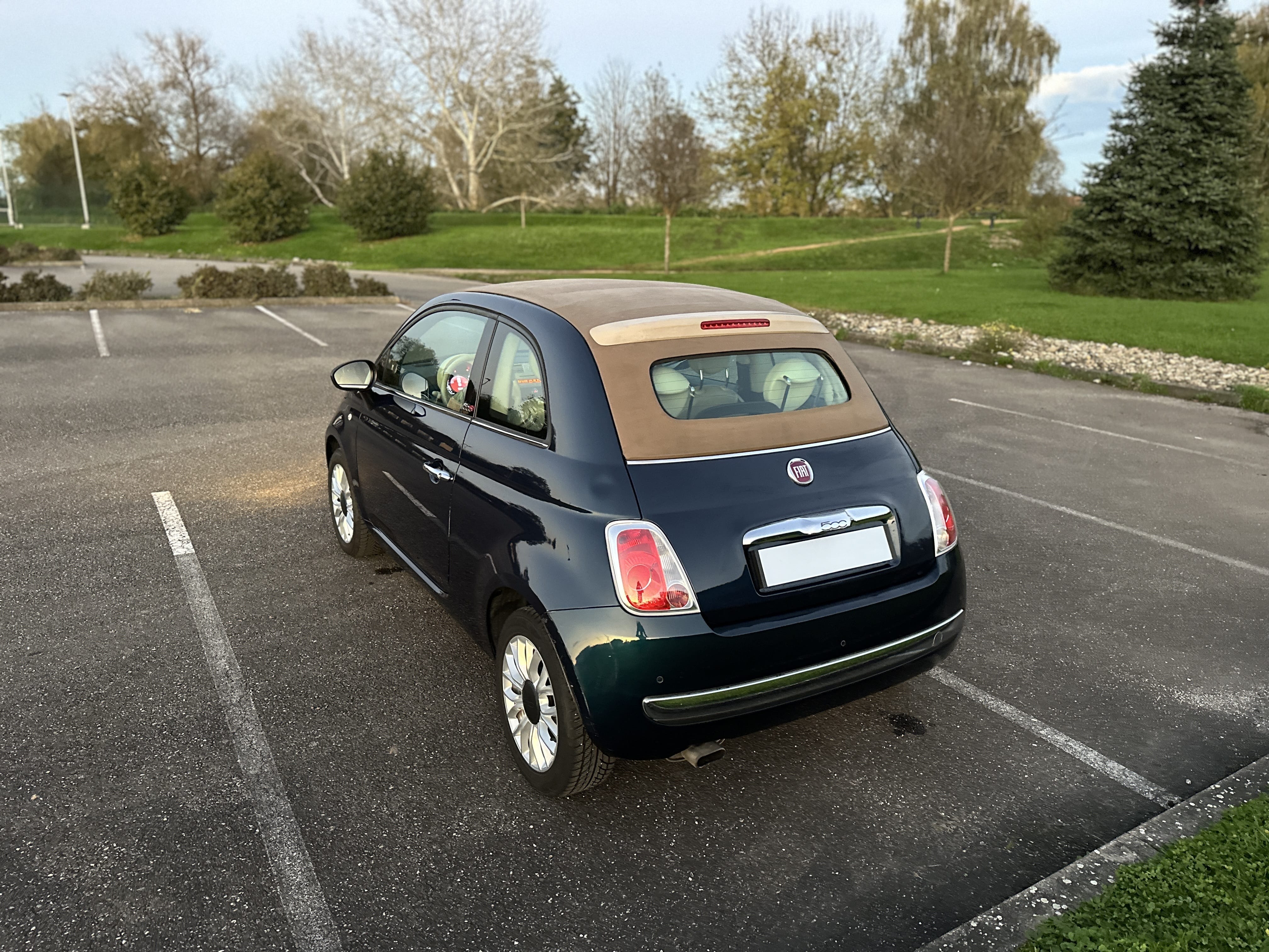 Fiat 500 C avec Siège bébé