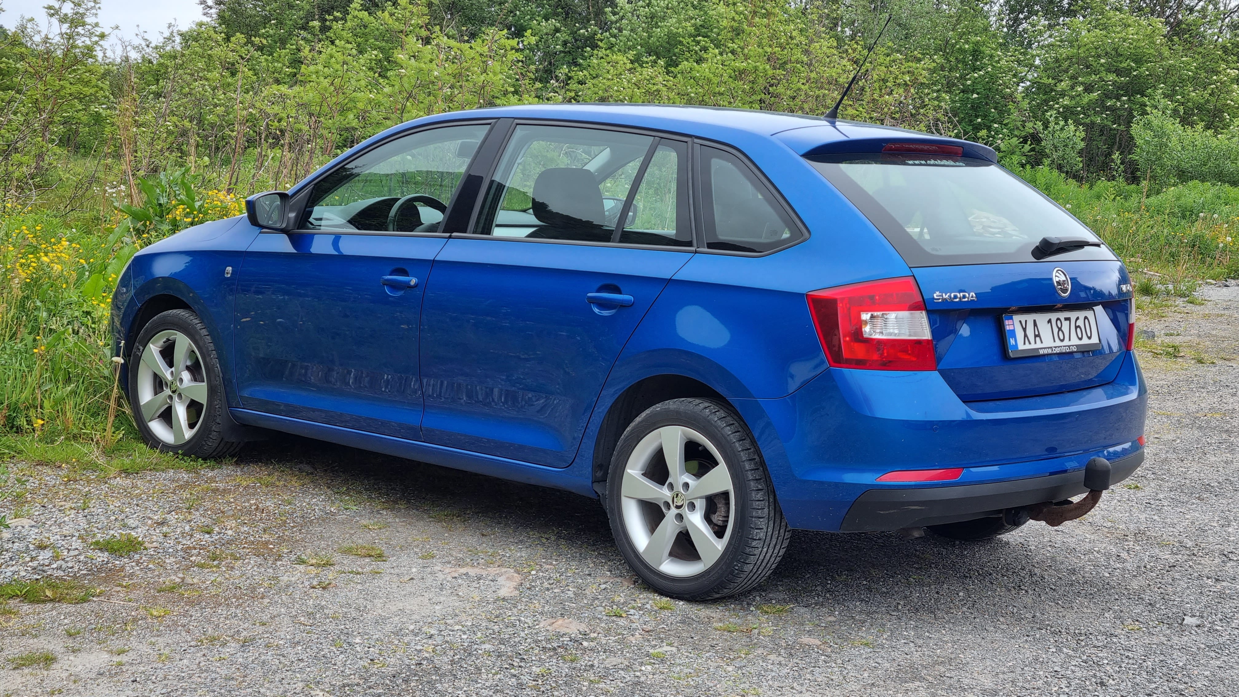 Skoda Rapid with Hitch
