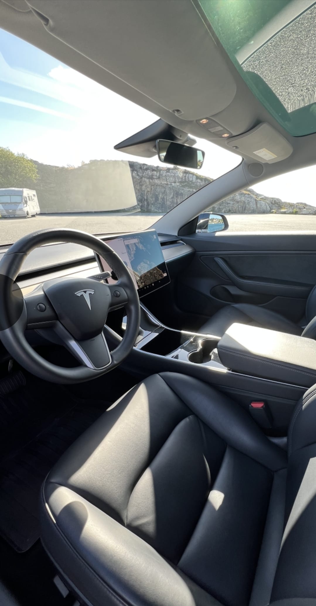 Tesla Model 3 med Apple CarPlay
