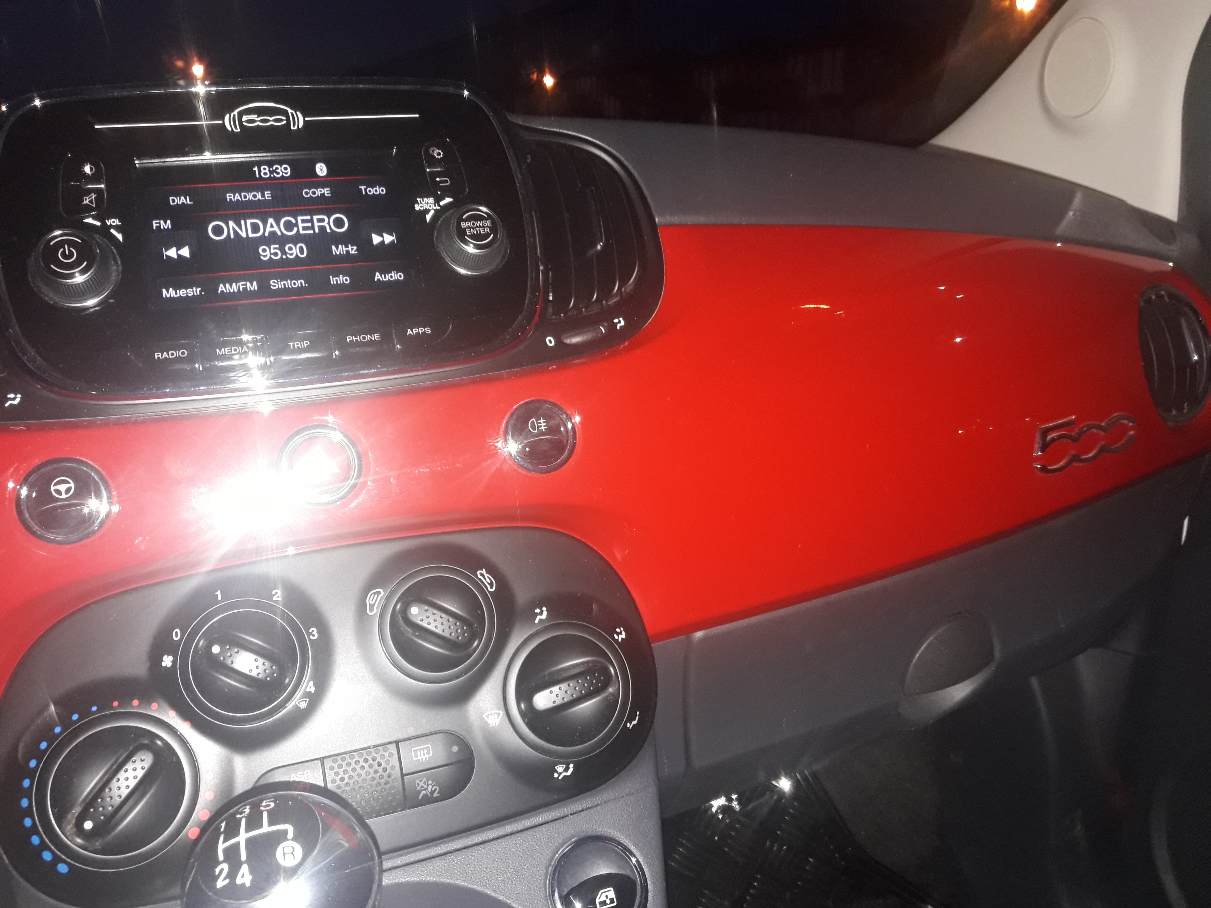 Fiat 500 con Audio Bluetooth