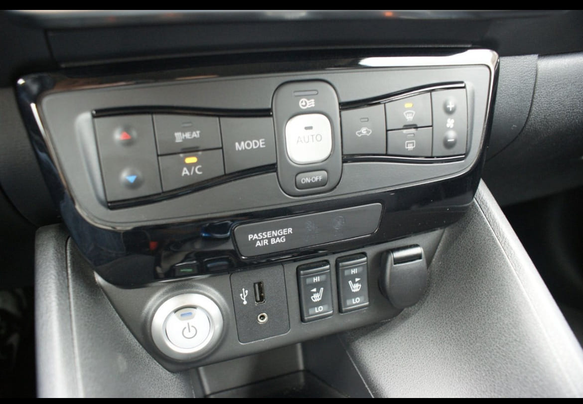 Nissan Leaf med Skiboks