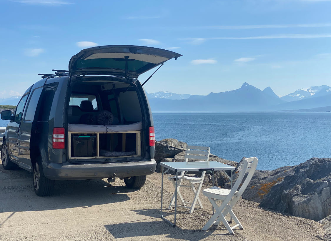 Volkswagen Caddy Maxi Campervan med Aircondition