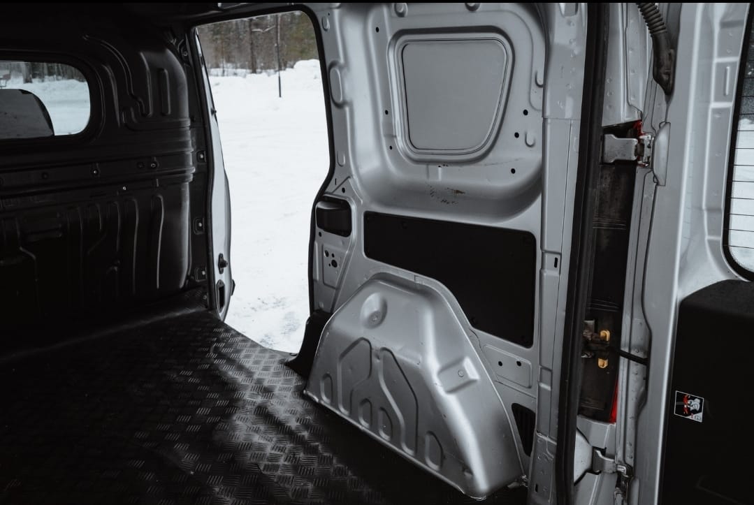 Fiat Doblo med Snøkjettinger