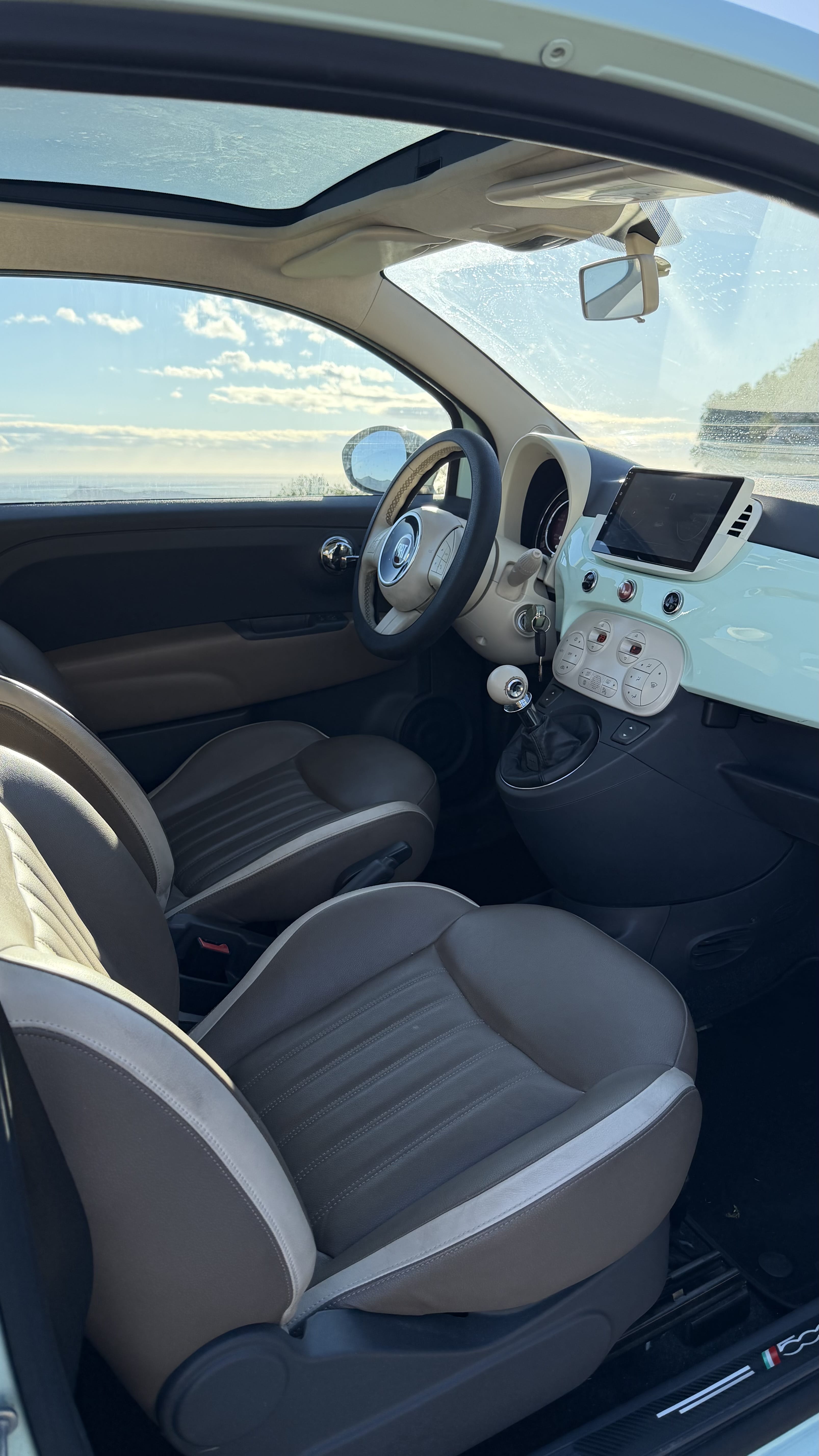 Fiat 500 avec Apple CarPlay