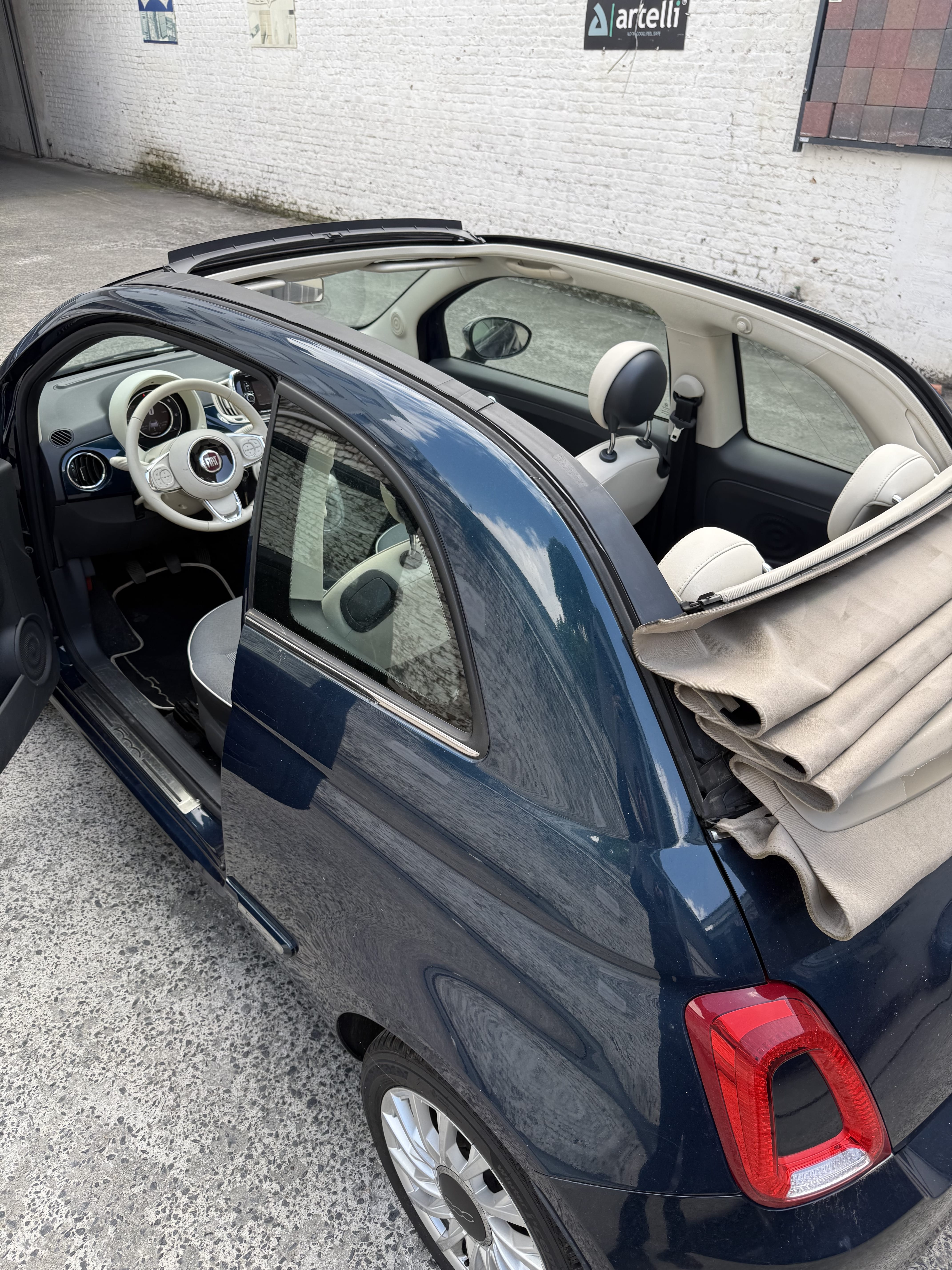 Fiat 500 C met GPS