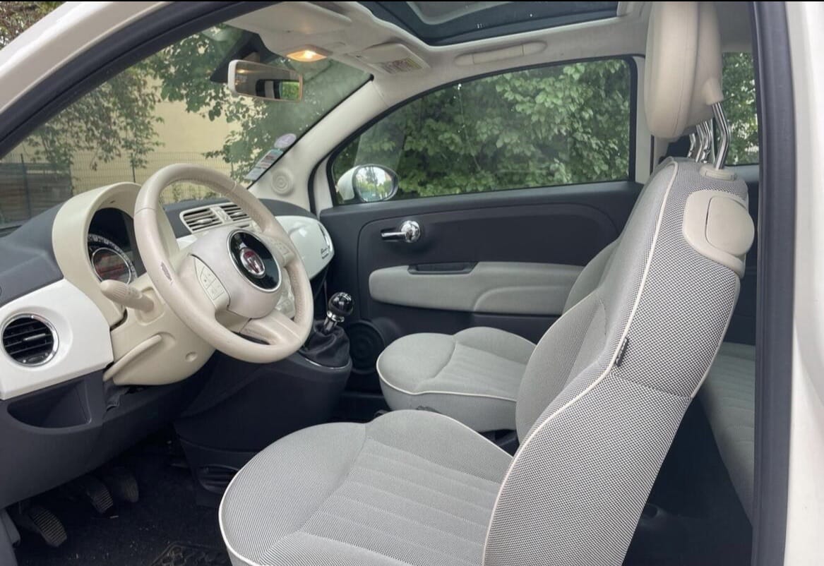 Fiat 500 69cv idéale pour la ville avec Audio Bluetooth