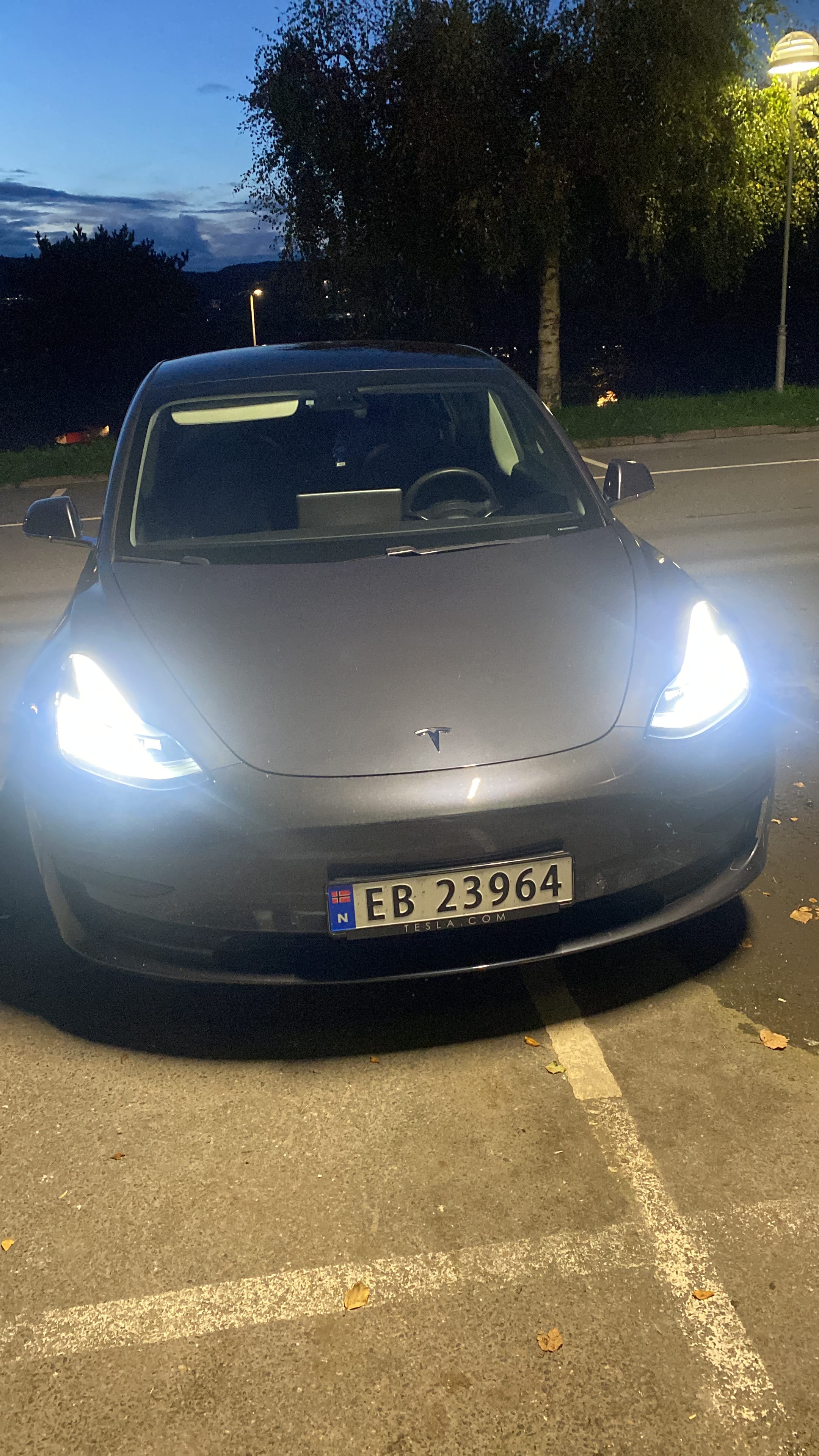 Tesla Model 3 med Aircondition