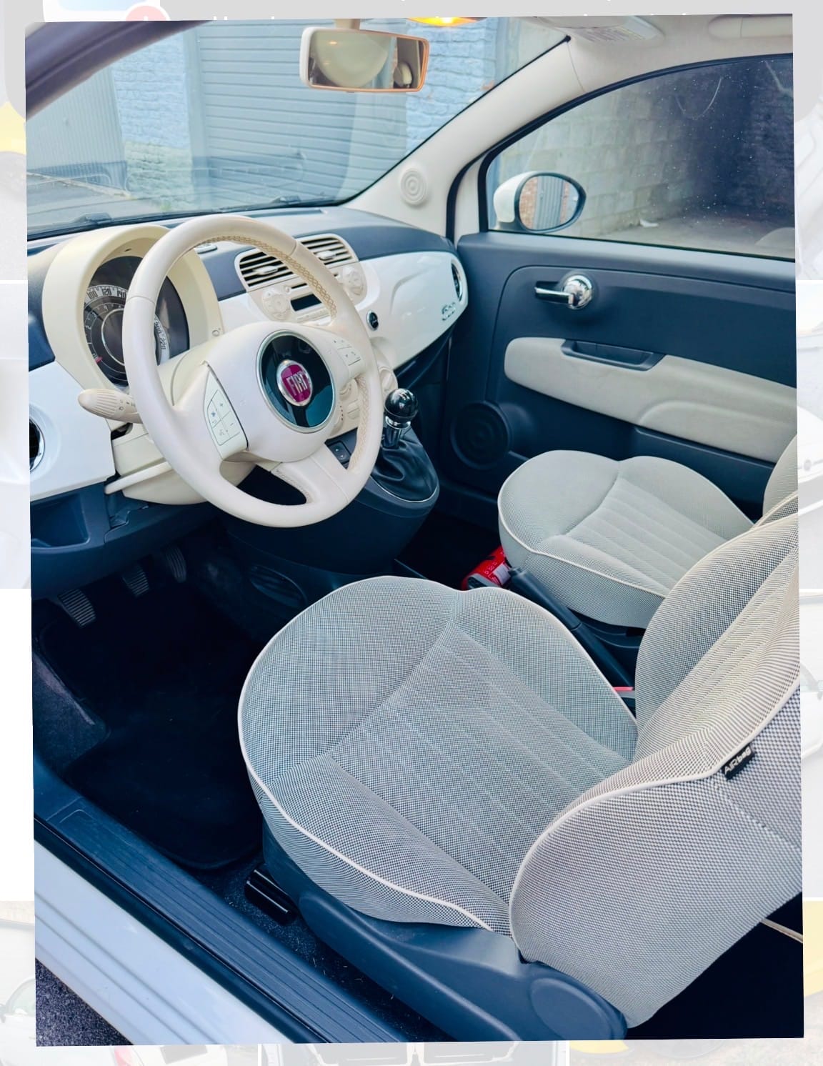 Fiat 500 1.2  Aeroport Charleroi with Car radio