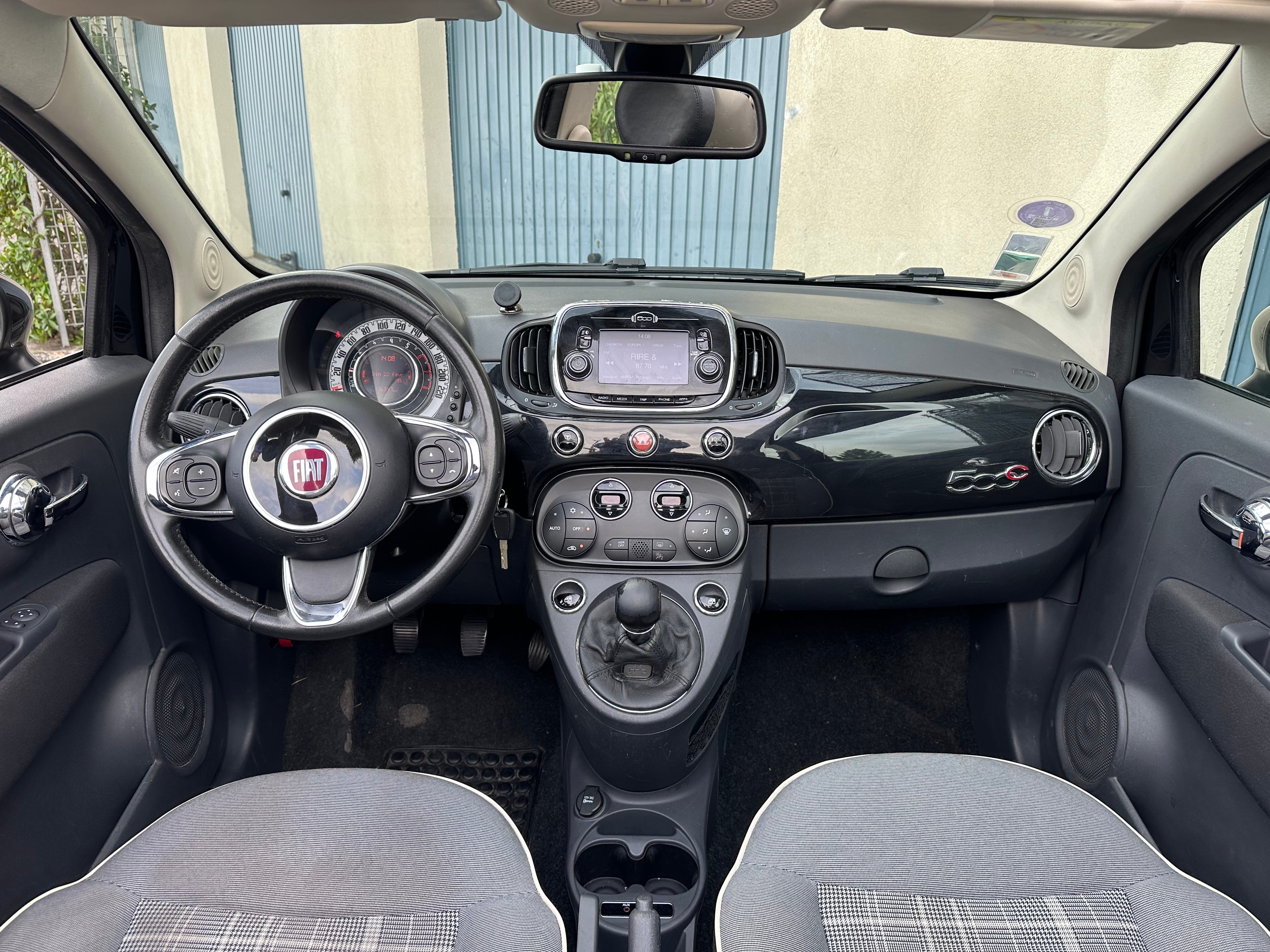 Fiat 500 C 1.2 69ch avec GPS