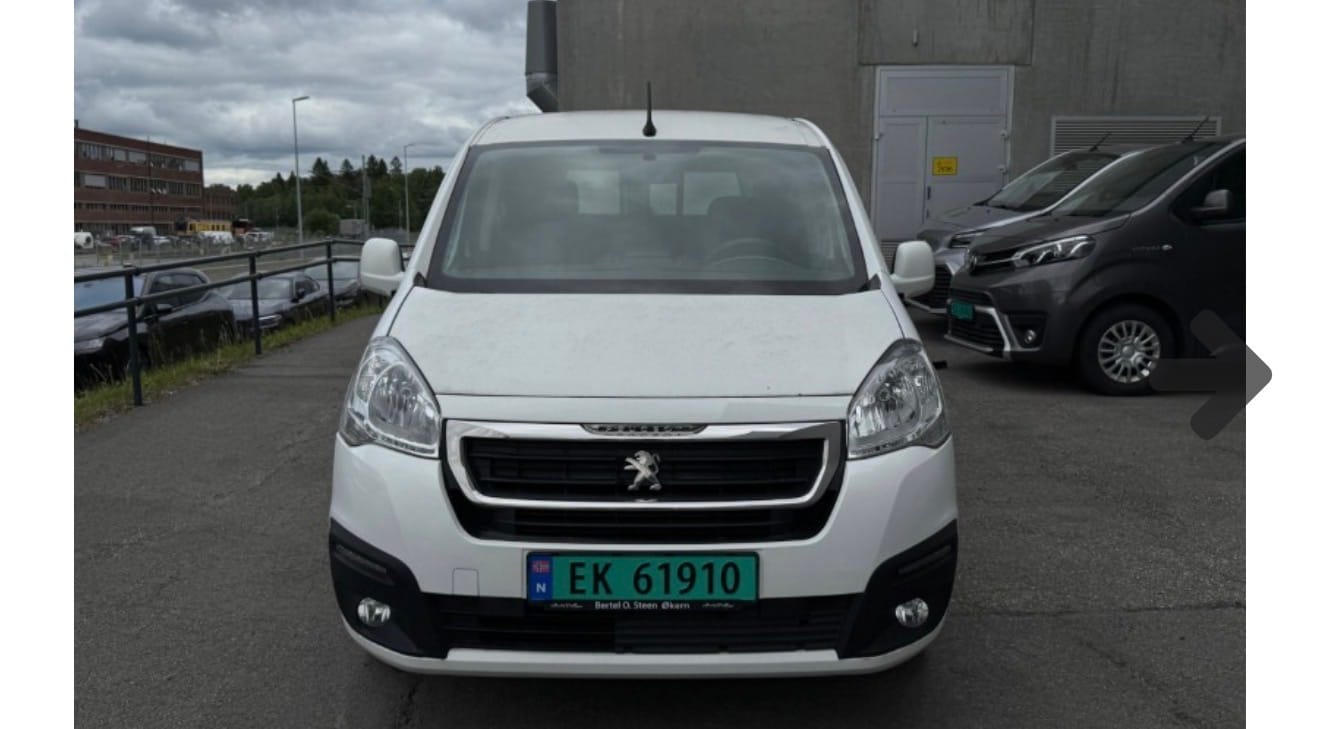 Peugeot Partner Varebil Elektrisk = Gratis bom og gateparkering i Oslo. med Bluetooth audio