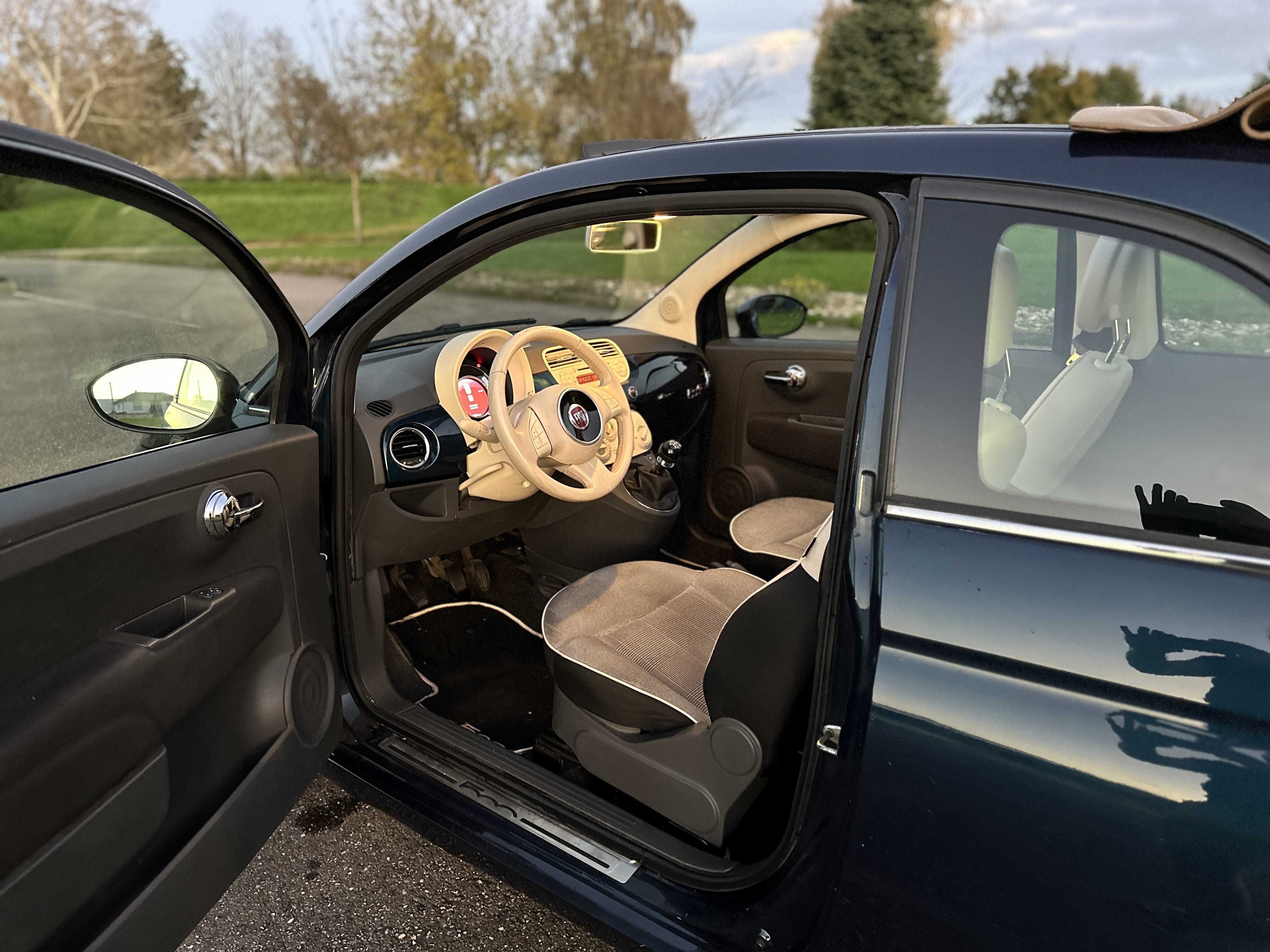 Fiat 500 C avec Pneus neige
