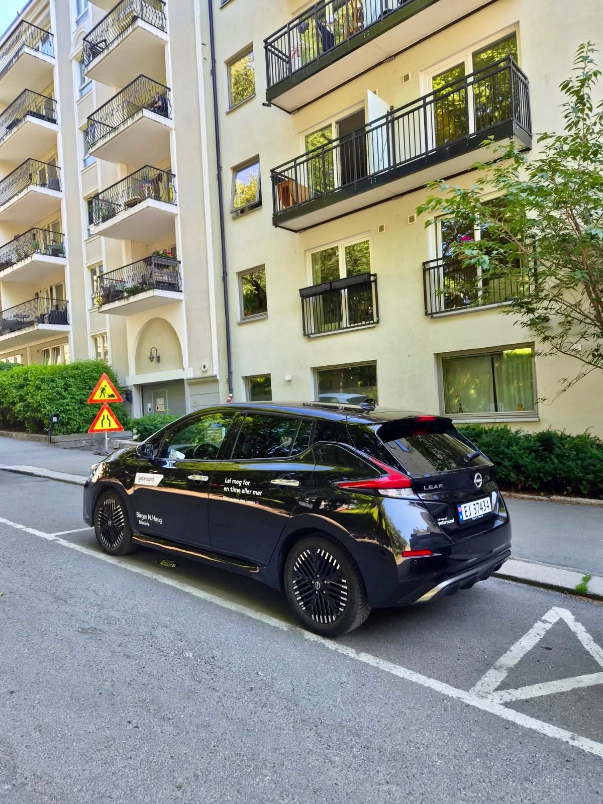 Nissan Leaf mit Rückfahrkamera