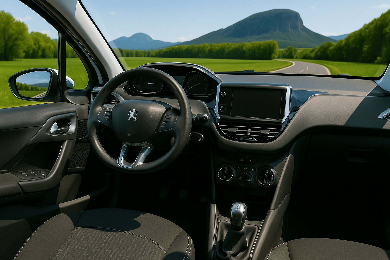 Peugeot 208 con Cadenas para la nieve