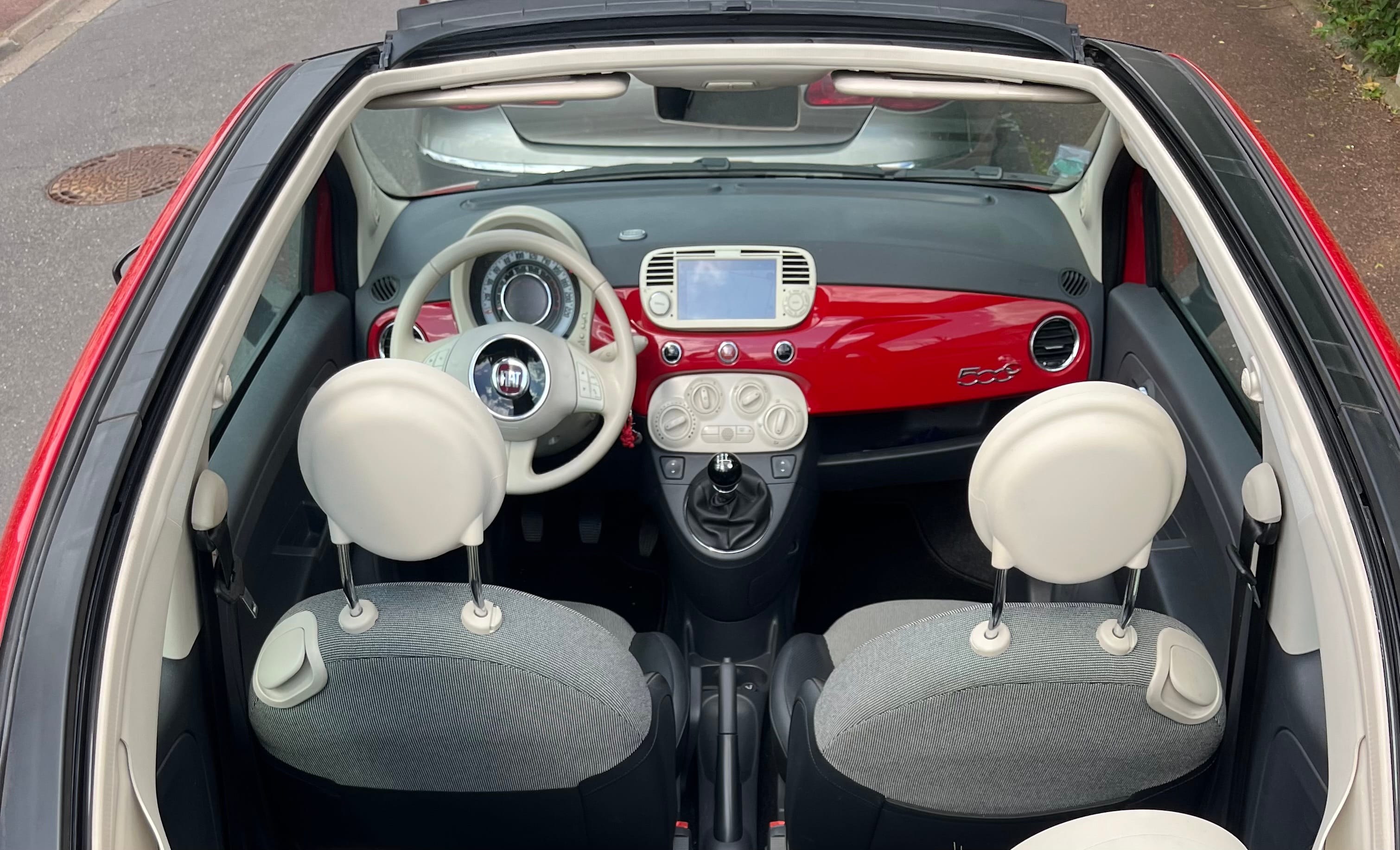 Fiat 500 C avec Apple CarPlay