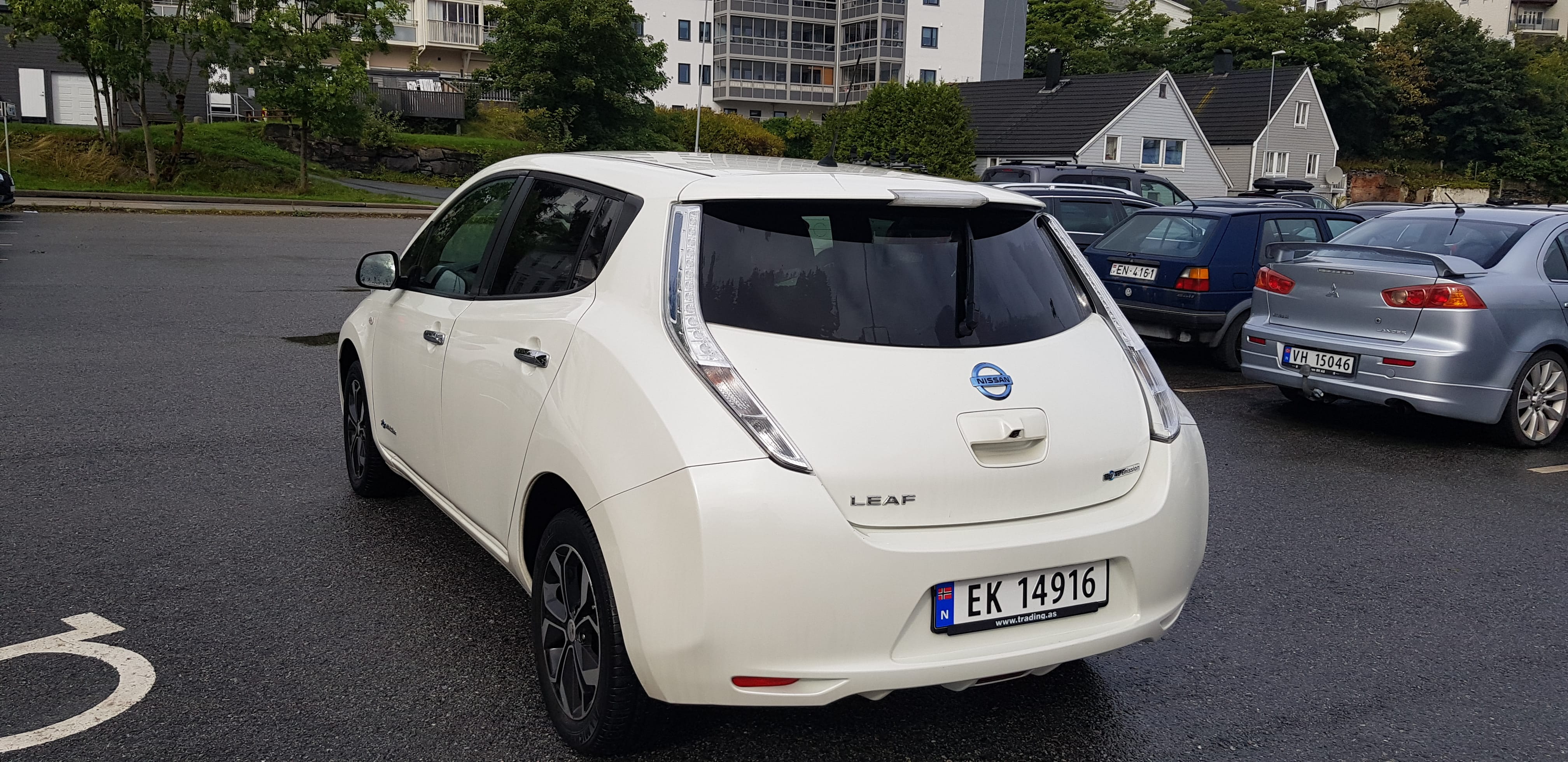 Nissan Leaf med GPS