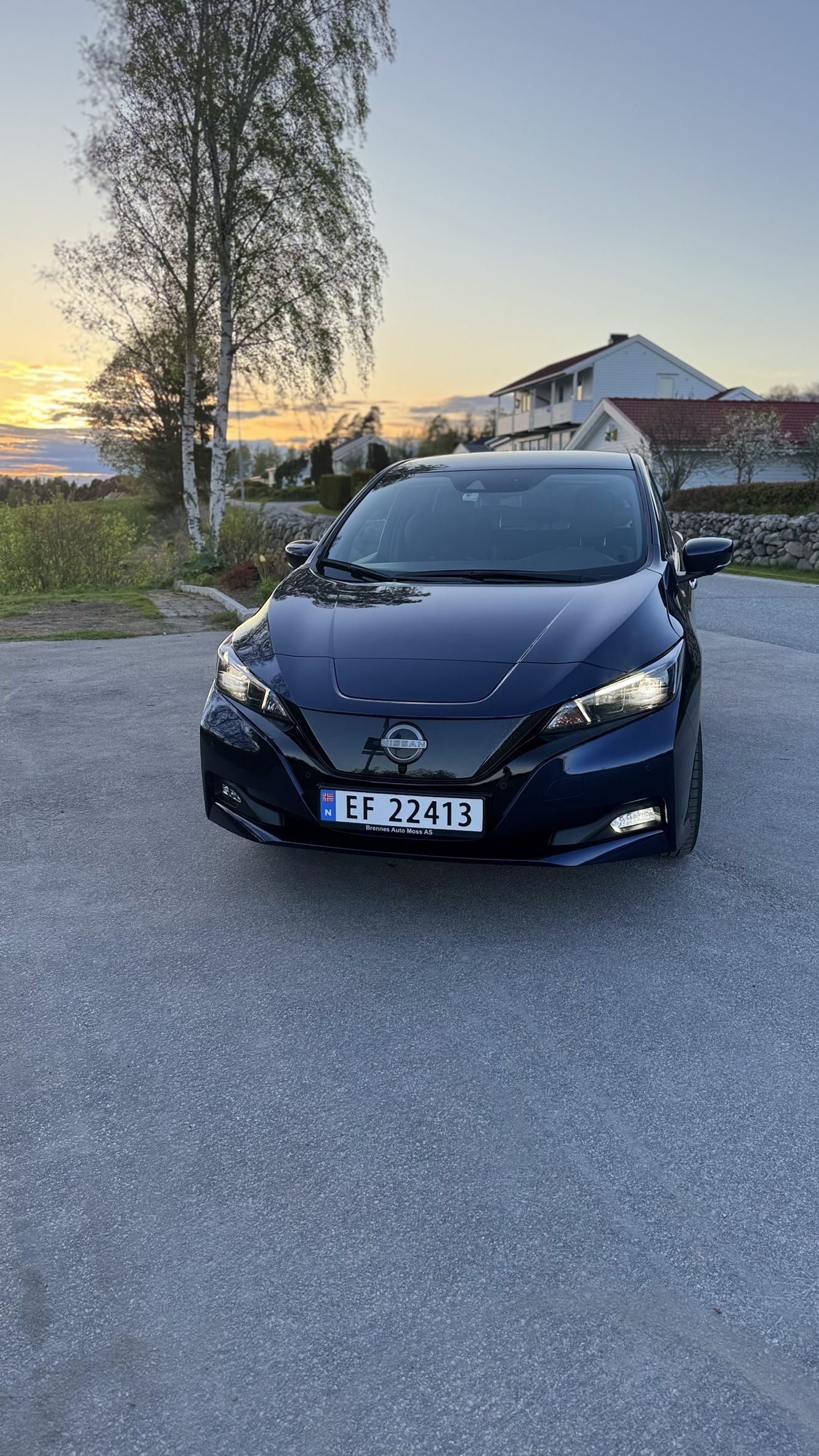 Nissan Leaf med Babysete