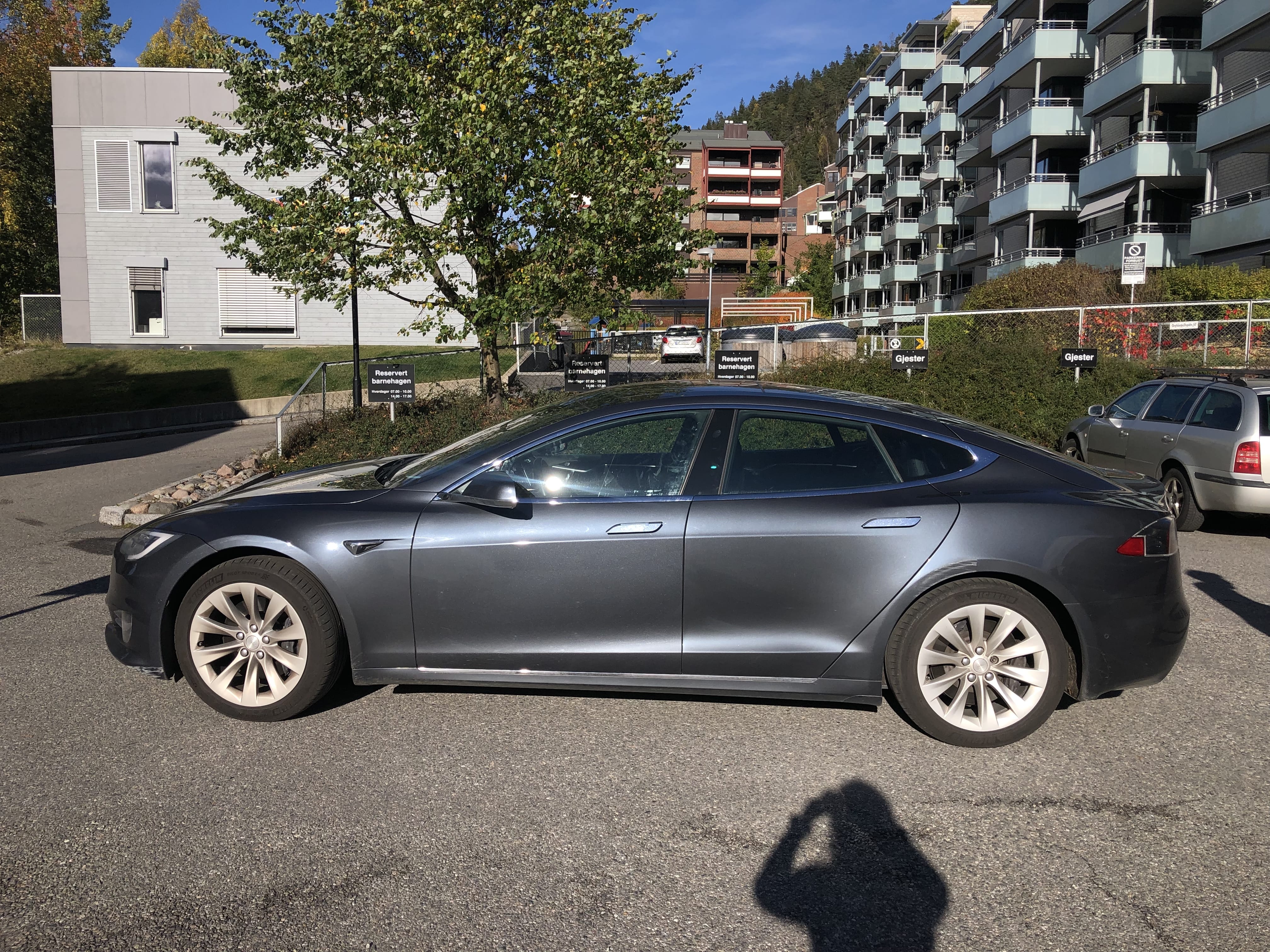 Tesla Model S med Aircondition