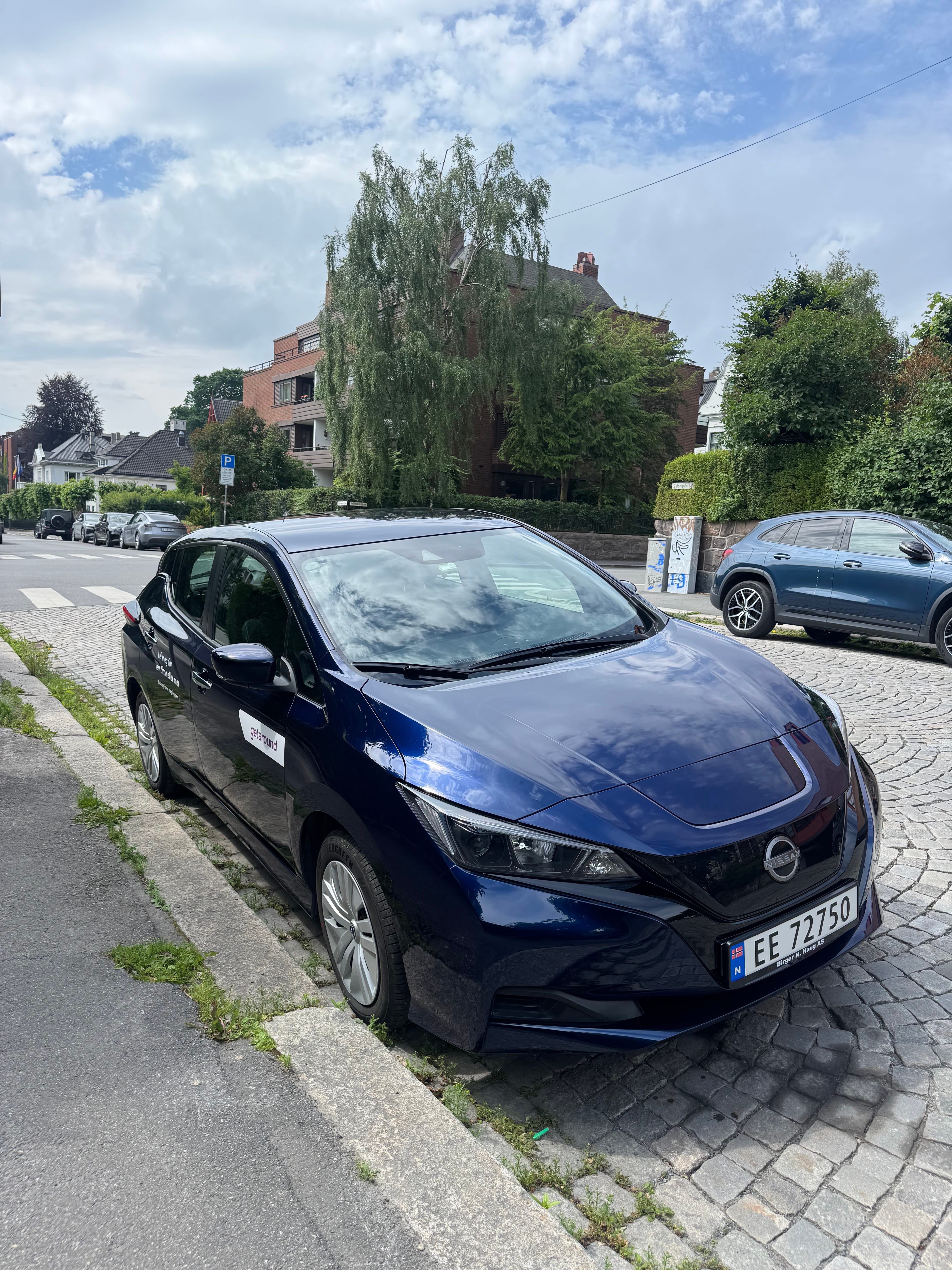 Nissan Leaf mit USB-Ladeanschlüsse