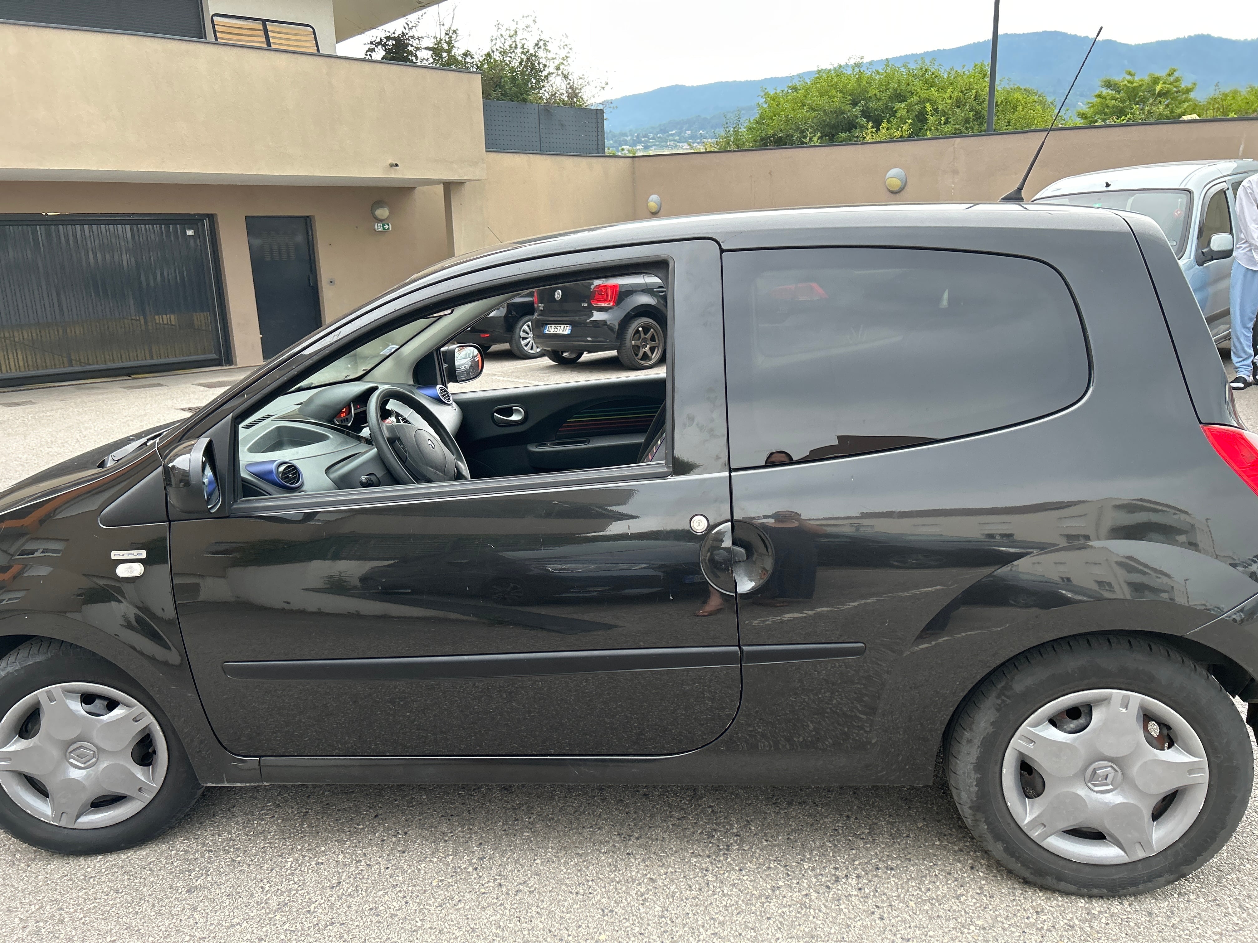 Renault Twingo II Noir Vignette avec Climatisation