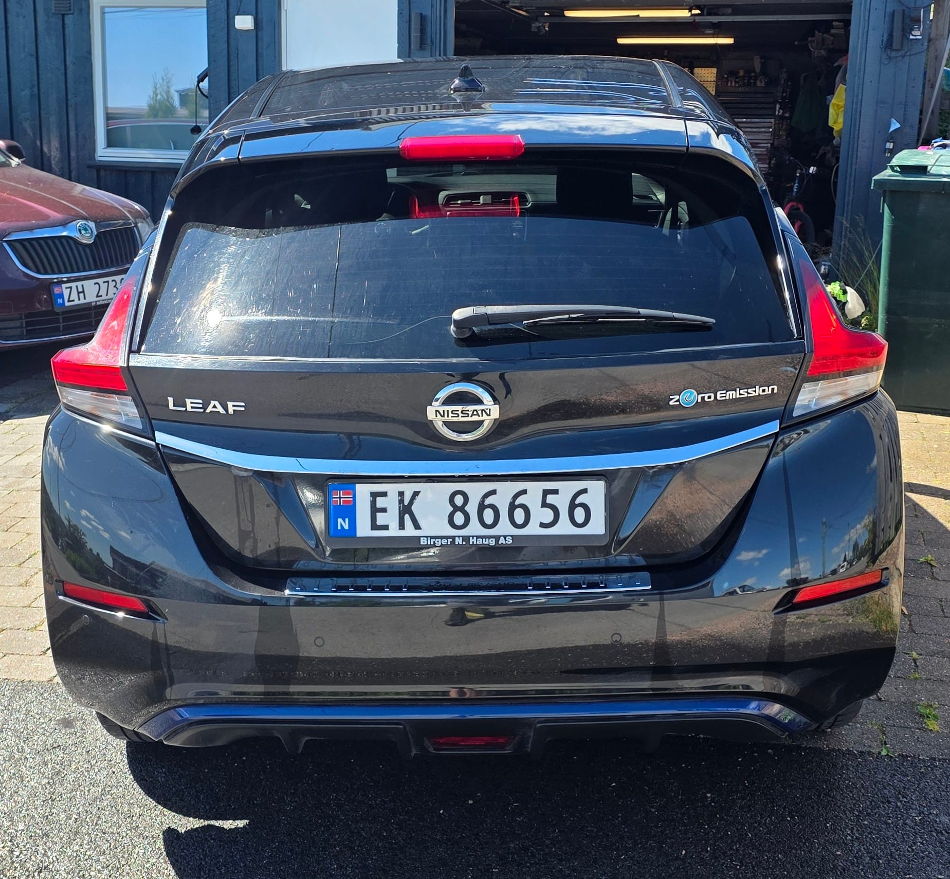 Nissan Leaf med Ryggekamera