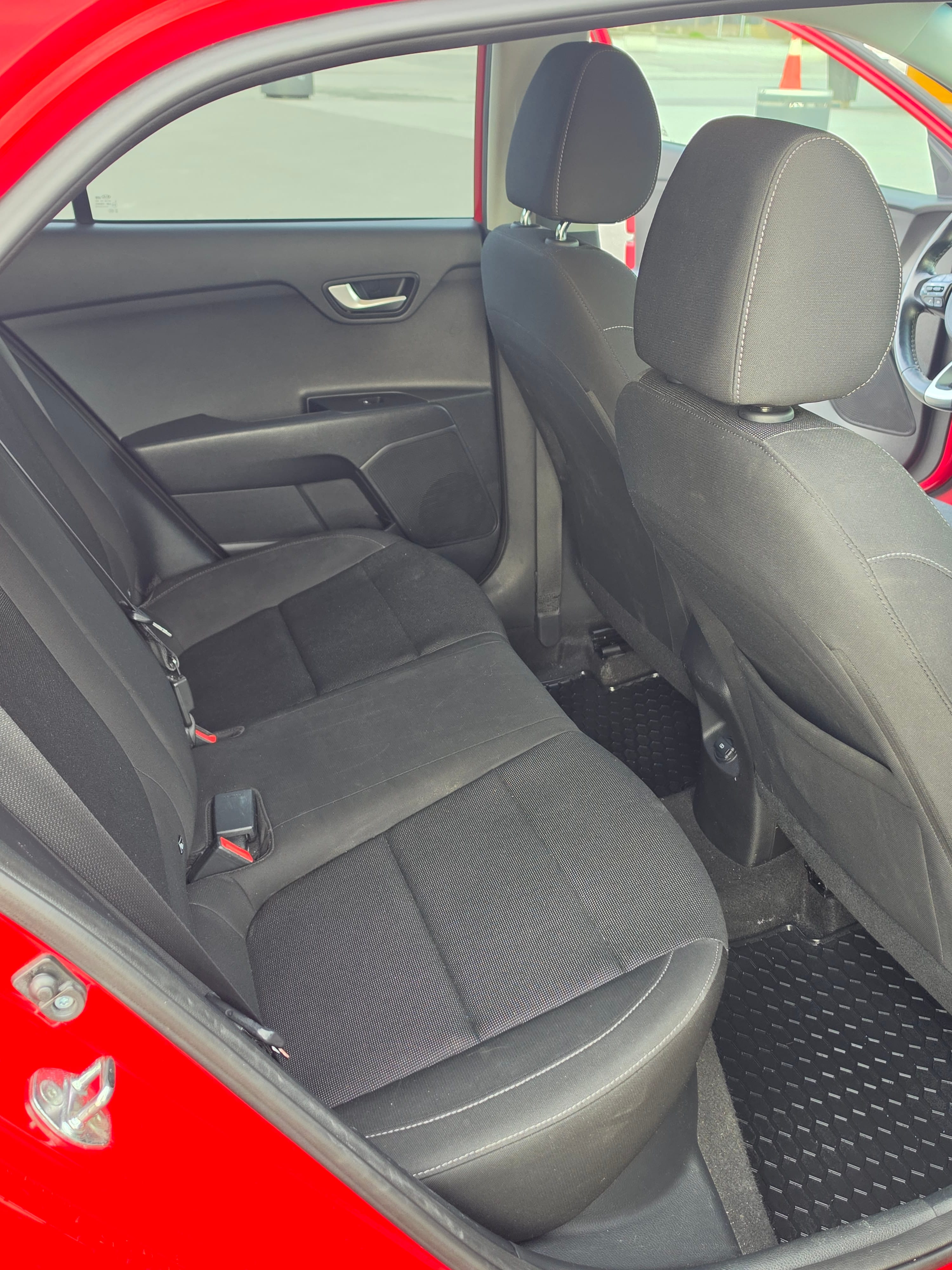 Kia Rio with Baby seat