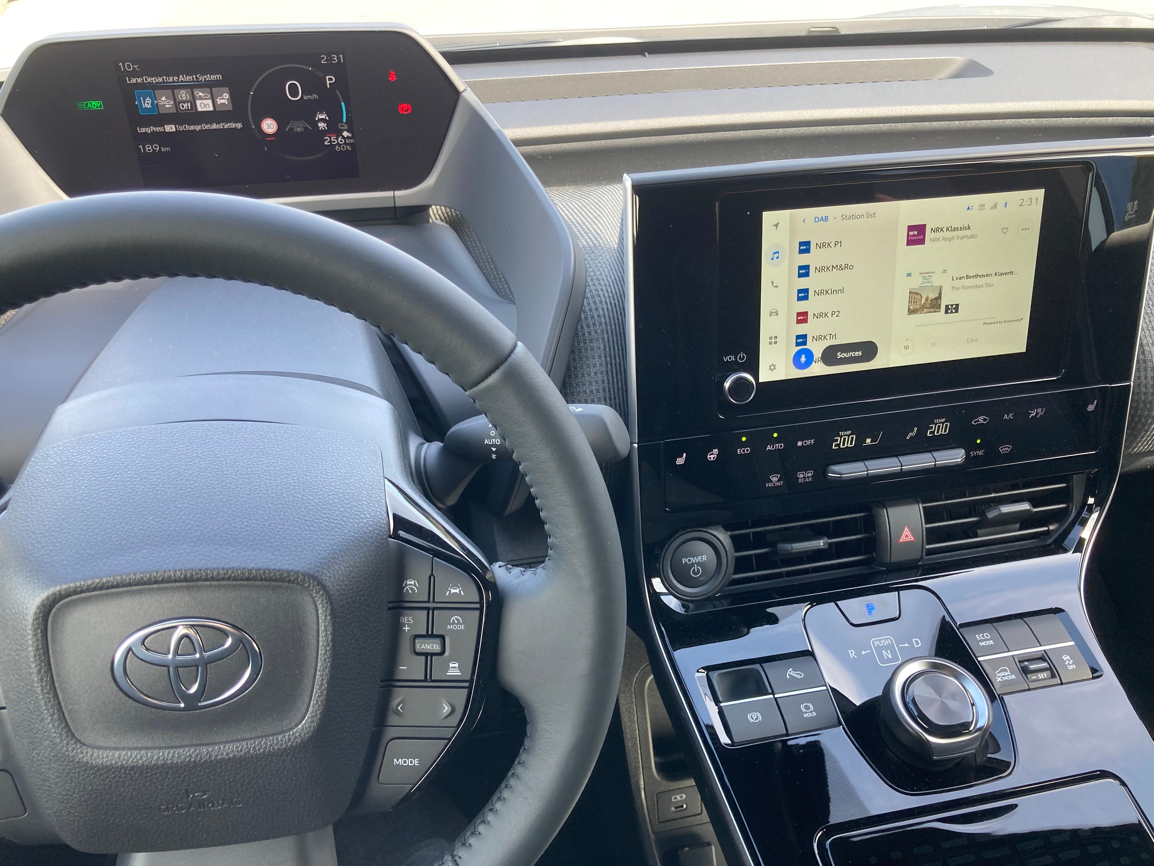 Toyota bZ4X med Bluetooth audio