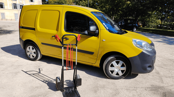 Renault Kangoo Fourgon avec diable, girafon et attelage (1.5 DCI 75ch), 2017, Diesel