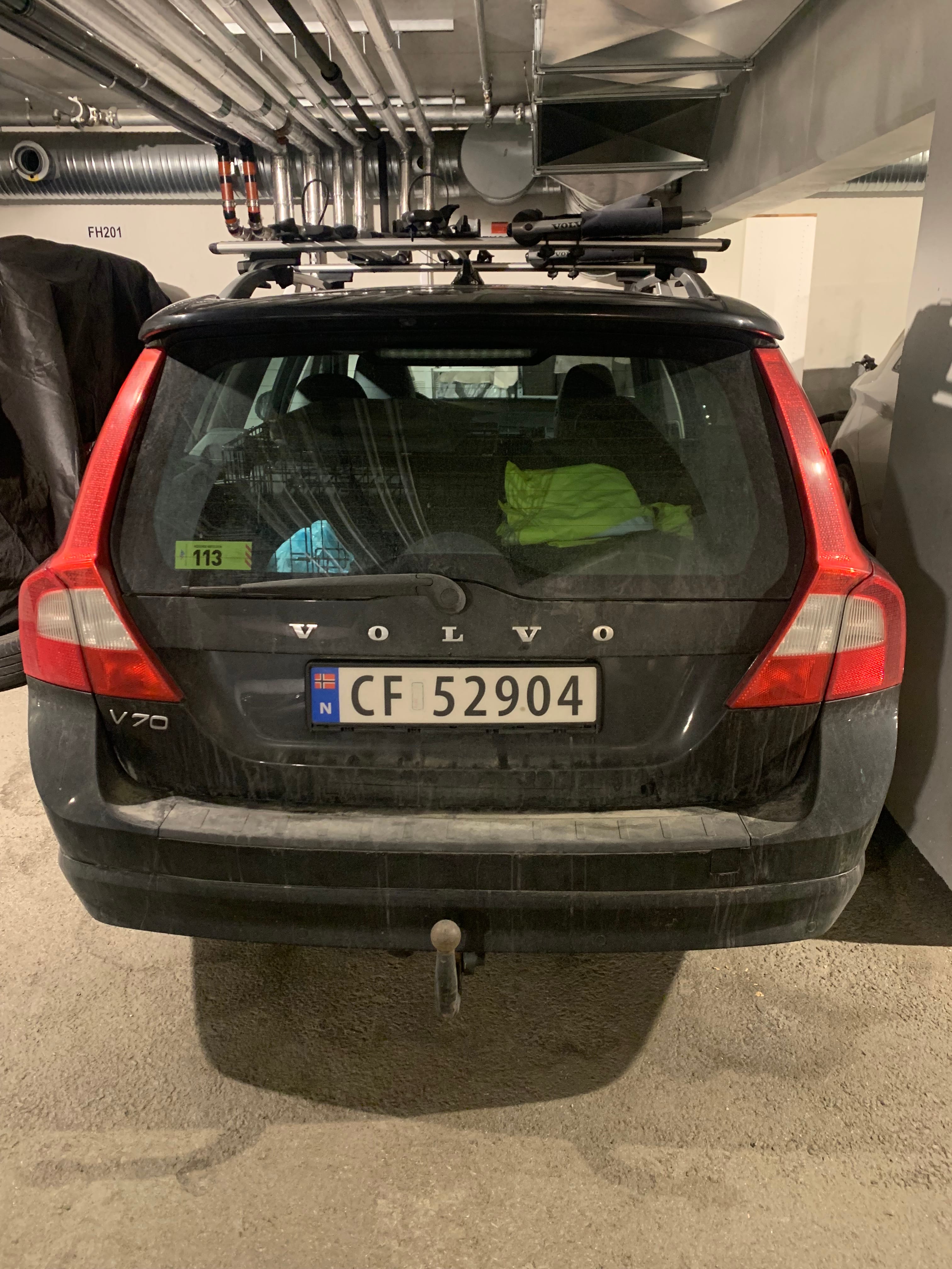Volvo V70 med USB ladeuttak