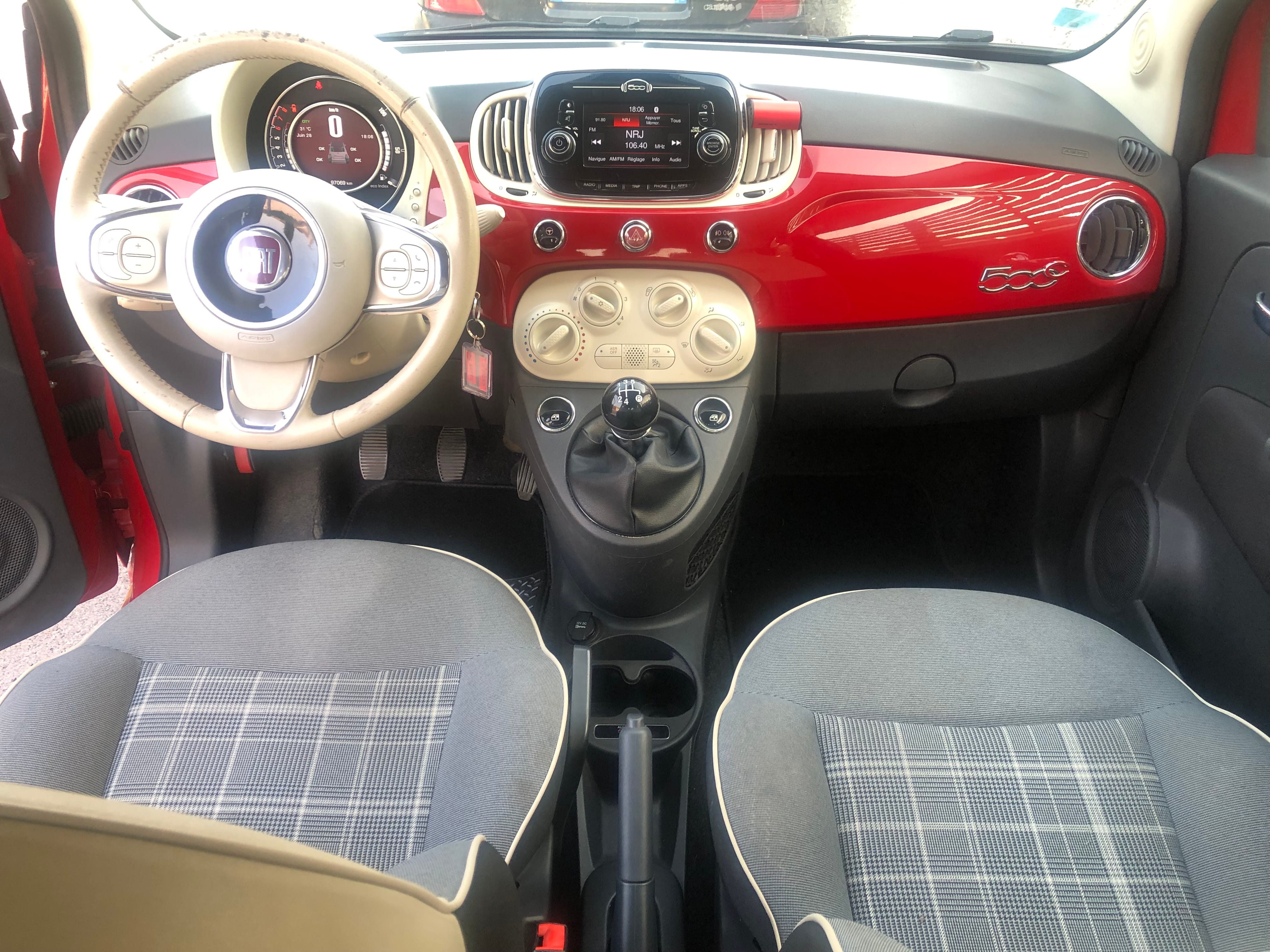 Fiat 500 C avec Siège bébé