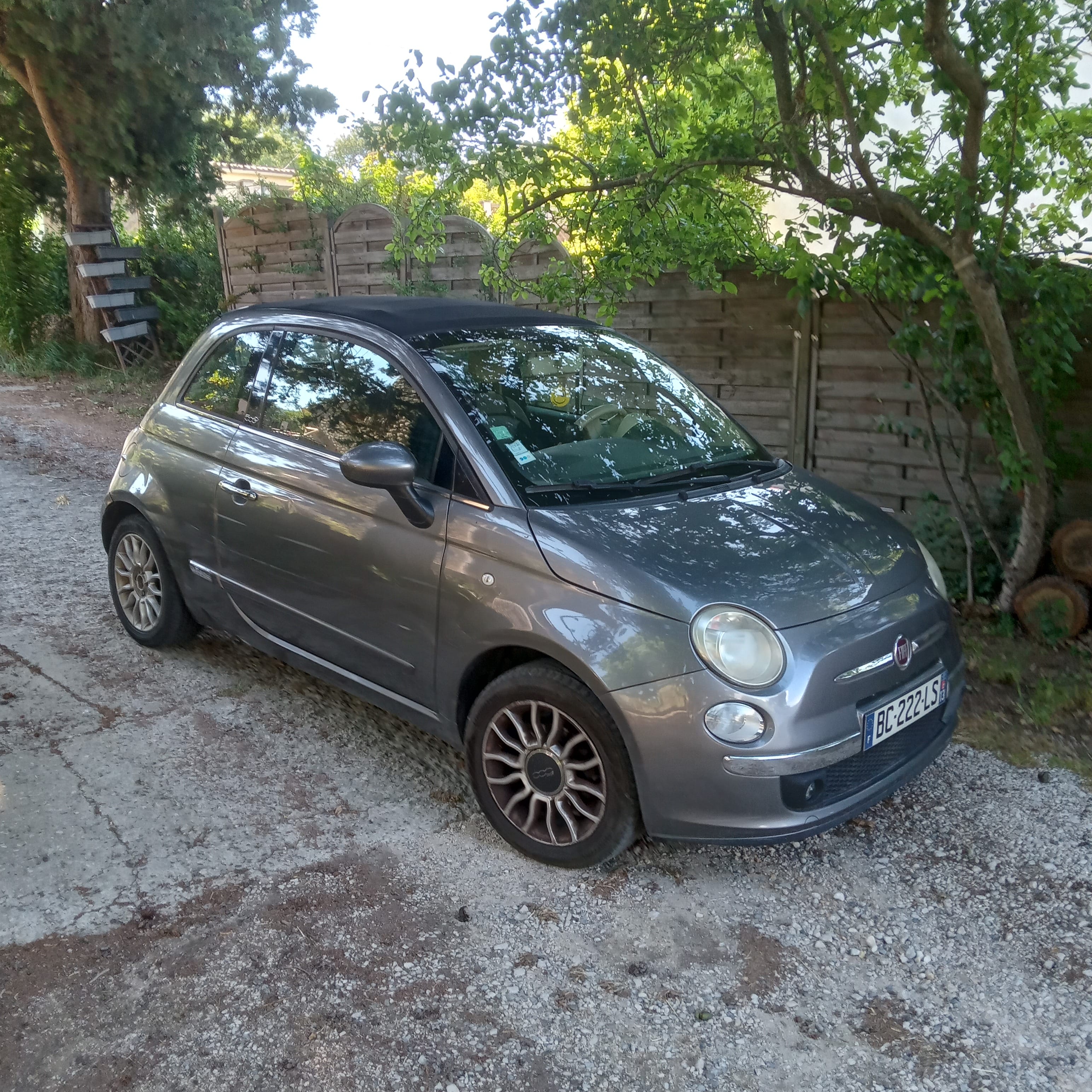 Fiat 500 C avec Coffre de toit