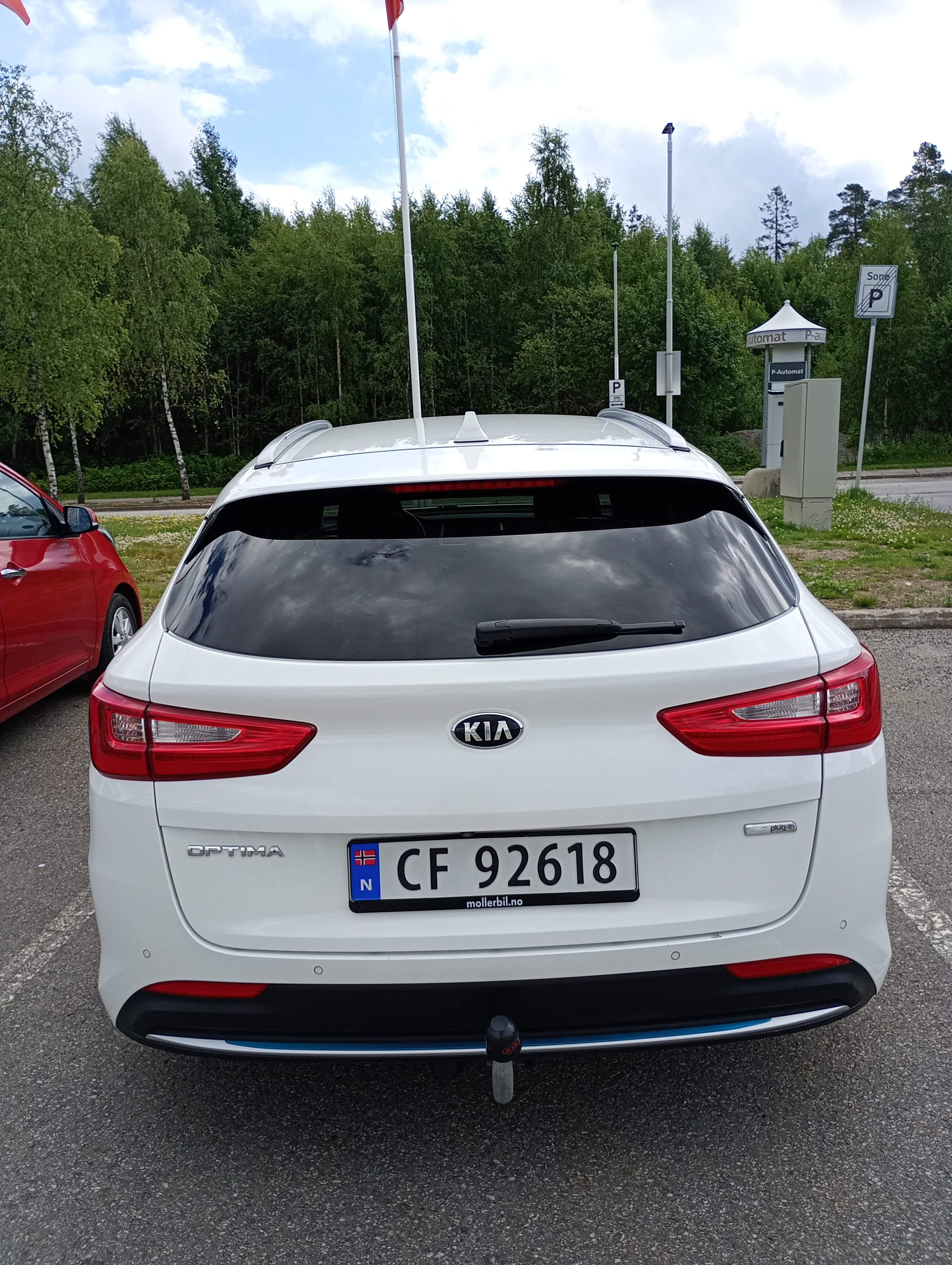 Kia Optima with Hitch