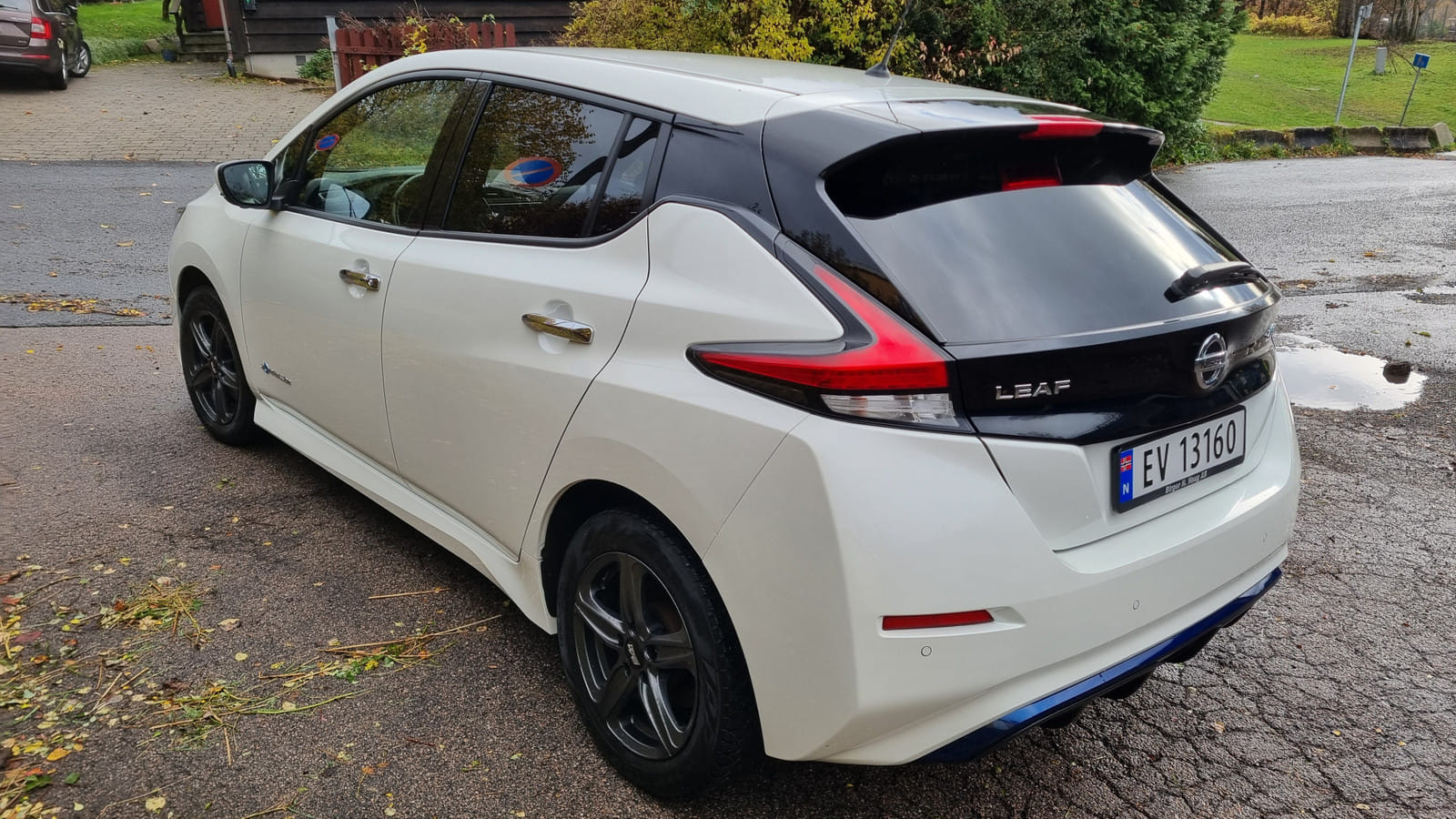 Nissan Leaf mit Navigationsgerät
