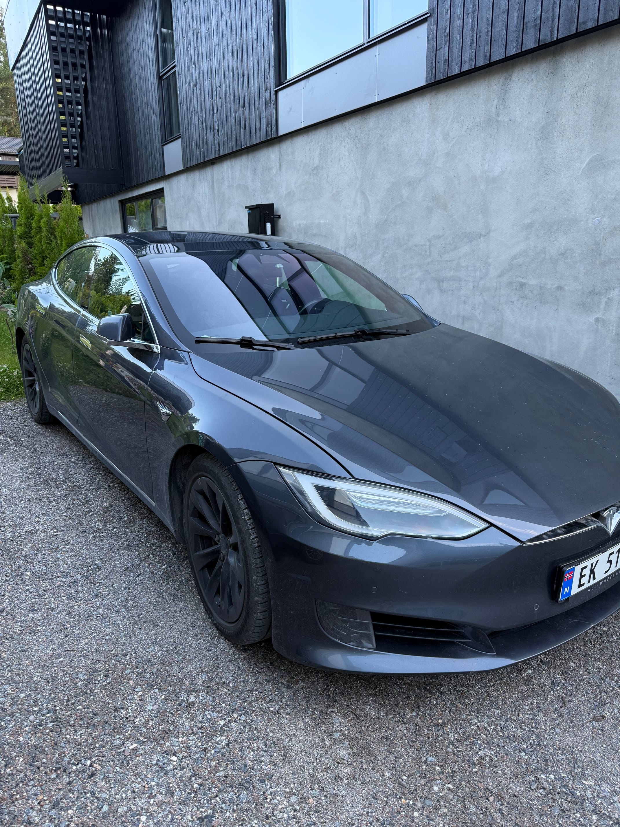 Tesla Model S 70D, 2017, Elektrisk, automatisk