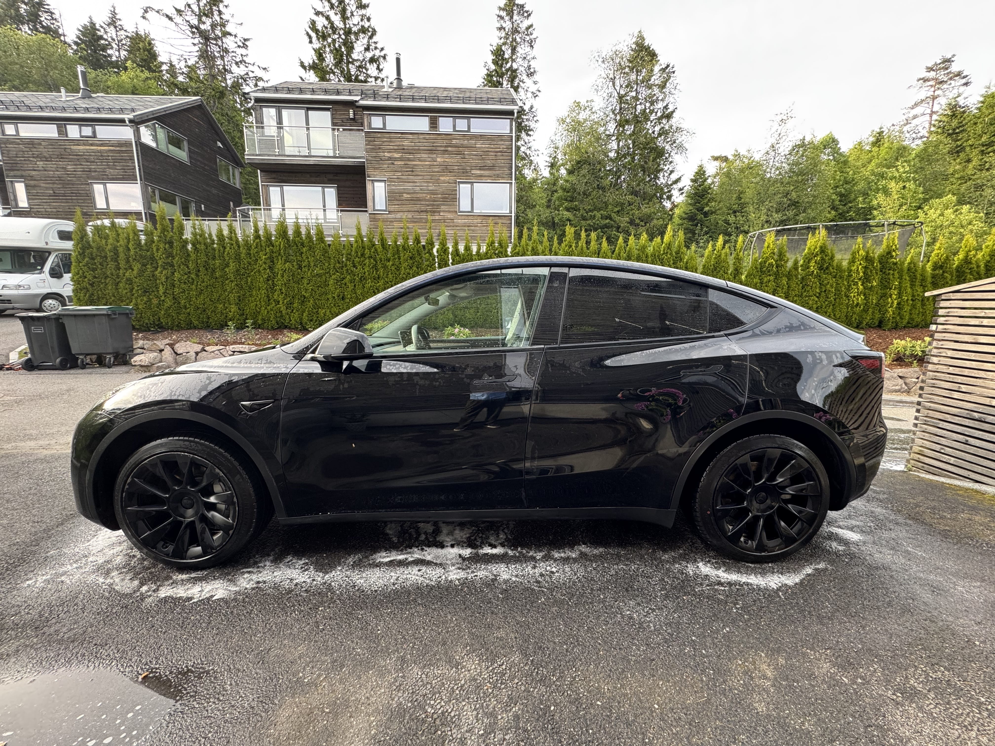 Tesla Model Y with Air conditioning