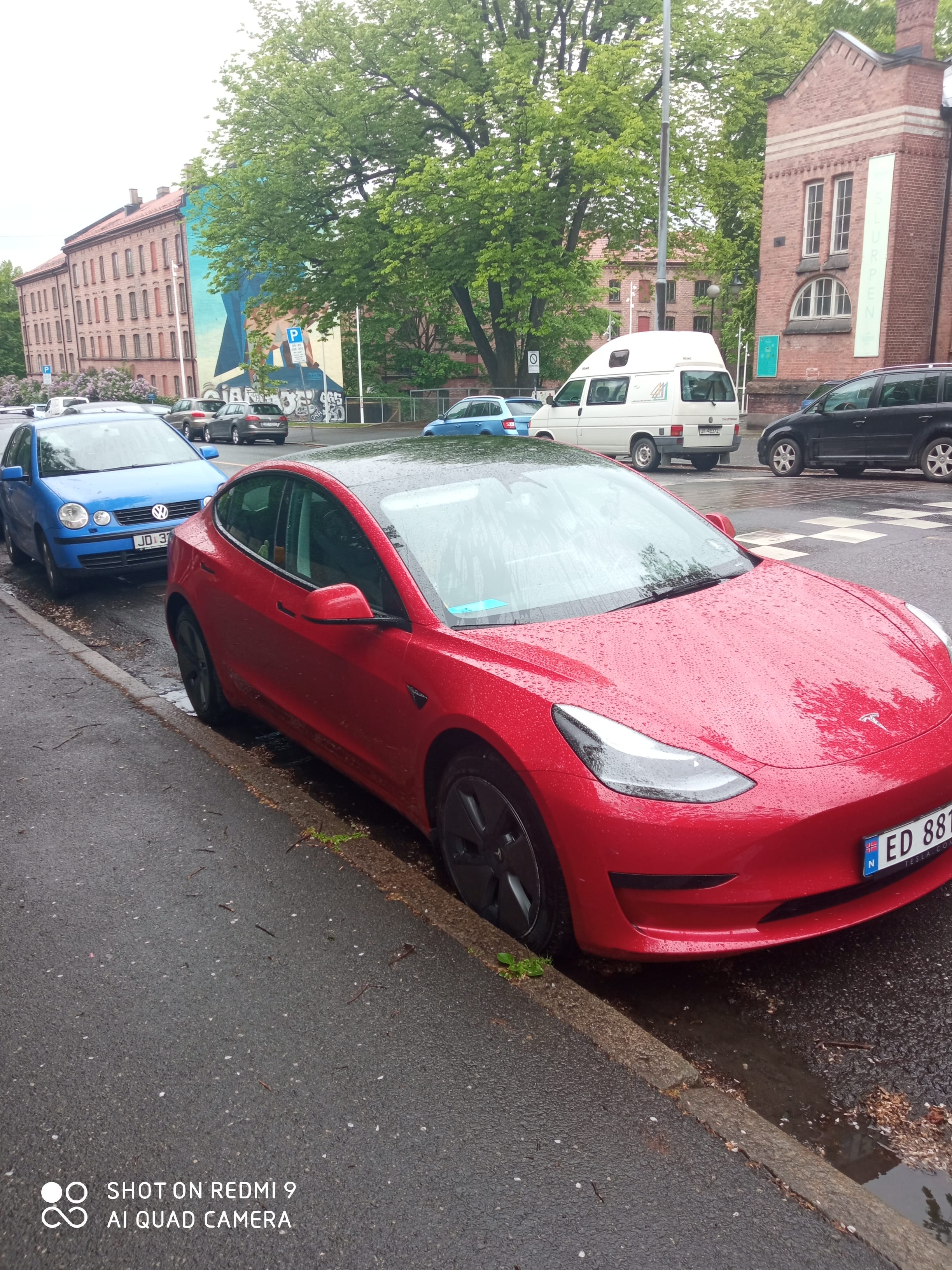 Tesla Model 3 med Aircondition