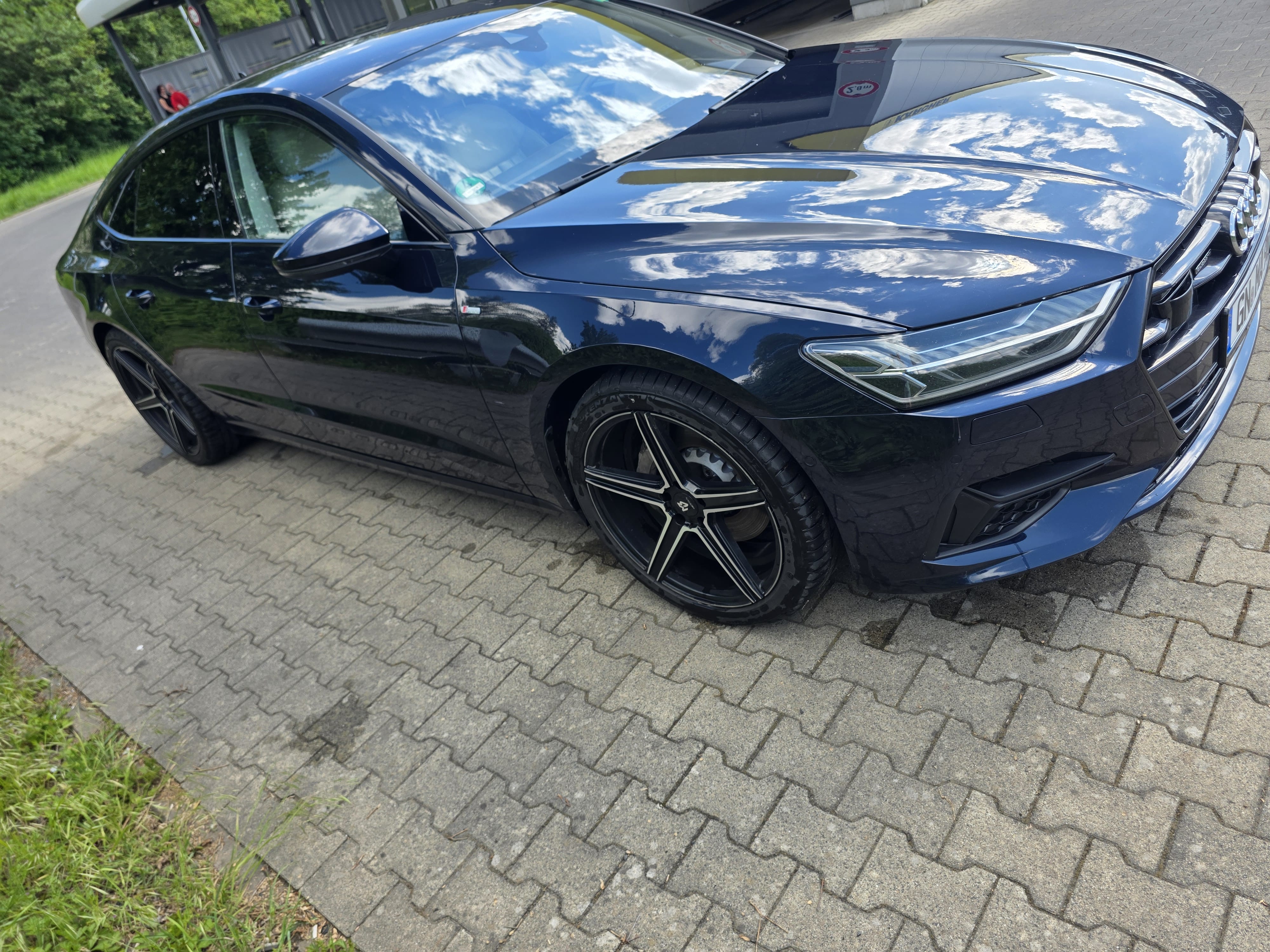 Audi A7 Sportback mit Kindersitz