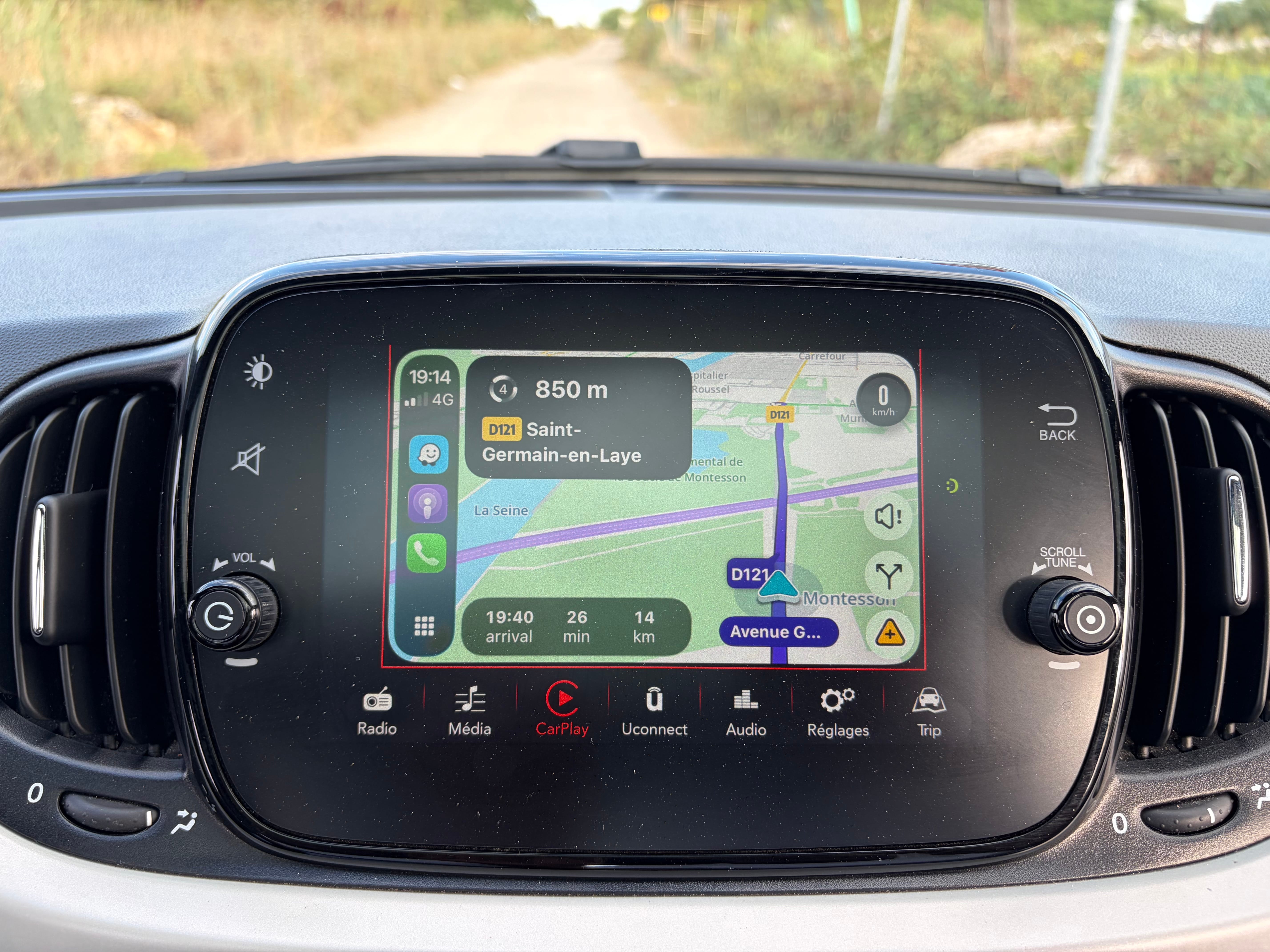 Fiat 500 avec Android Auto