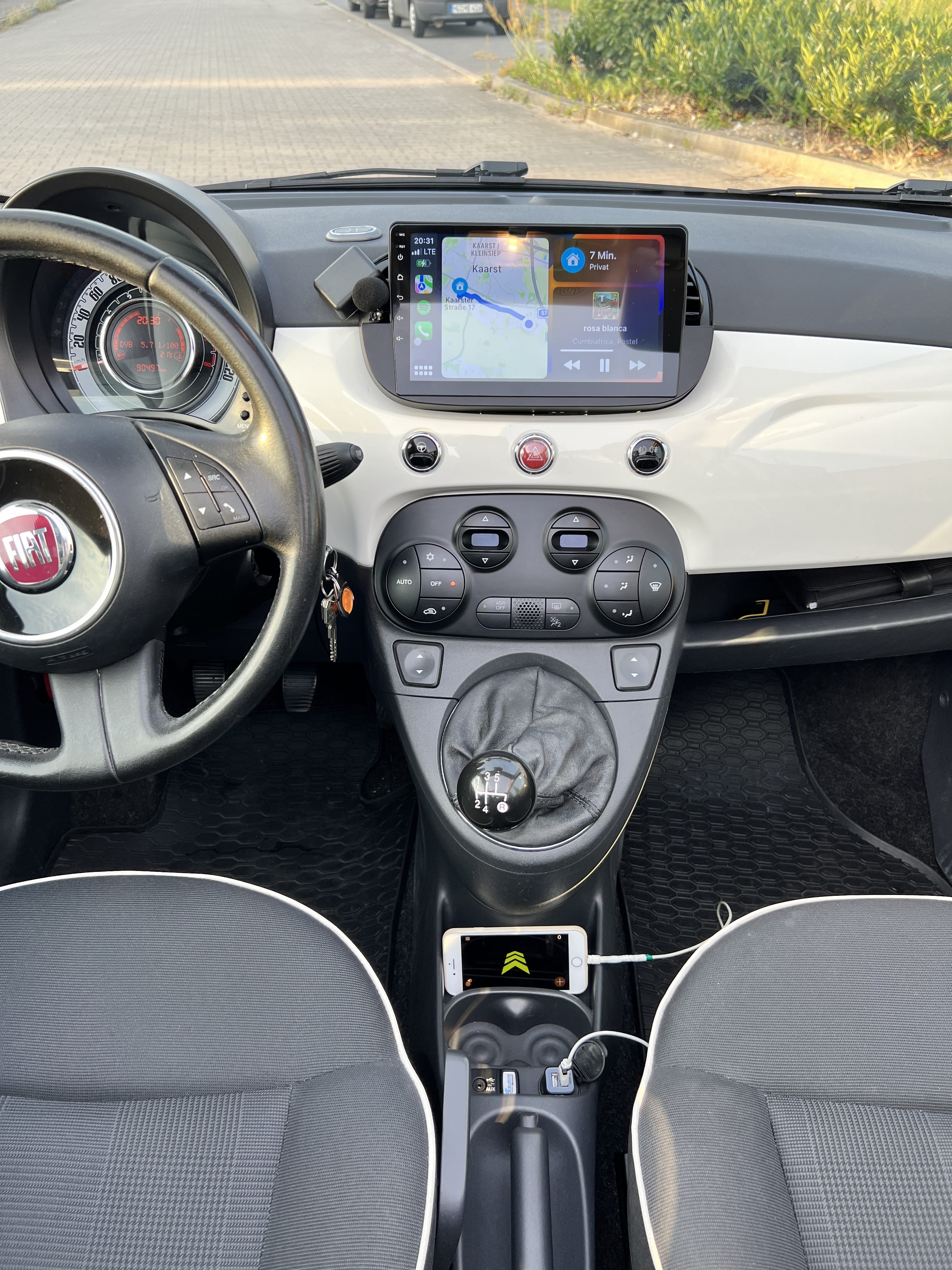 Fiat 500 C mit Android Auto