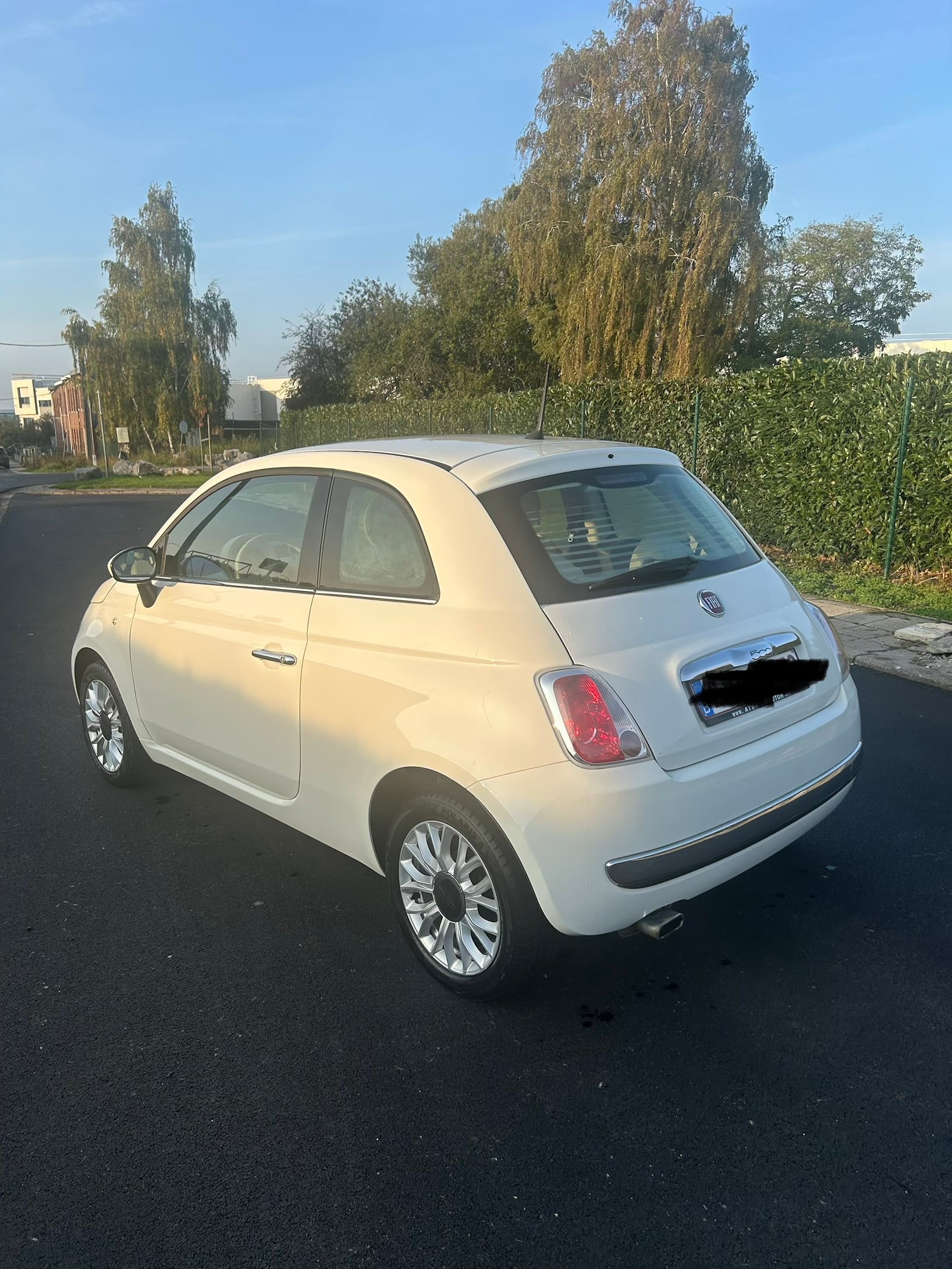 Fiat 500 met Sneeuwbanden