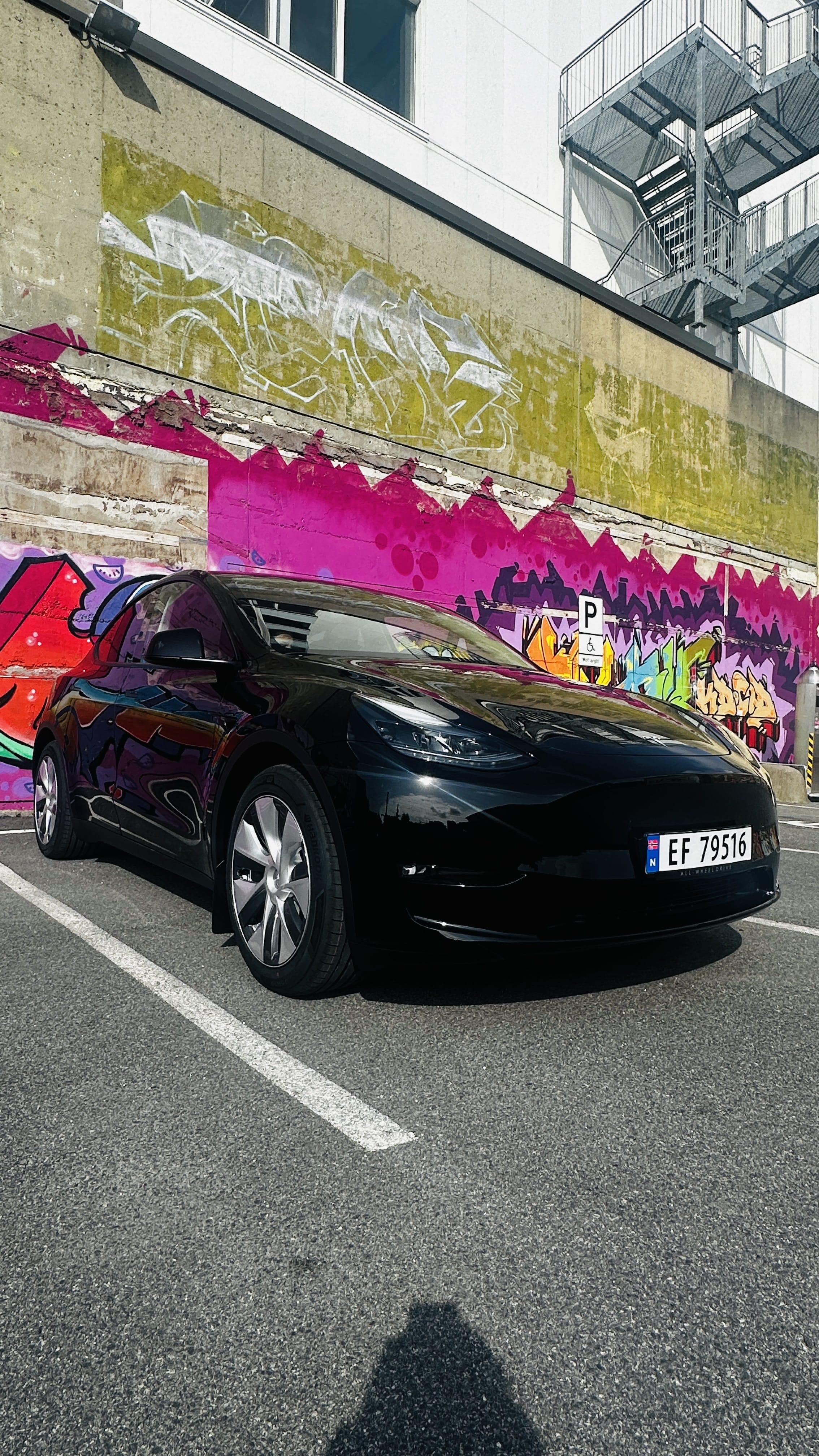 Tesla Model Y med Aircondition