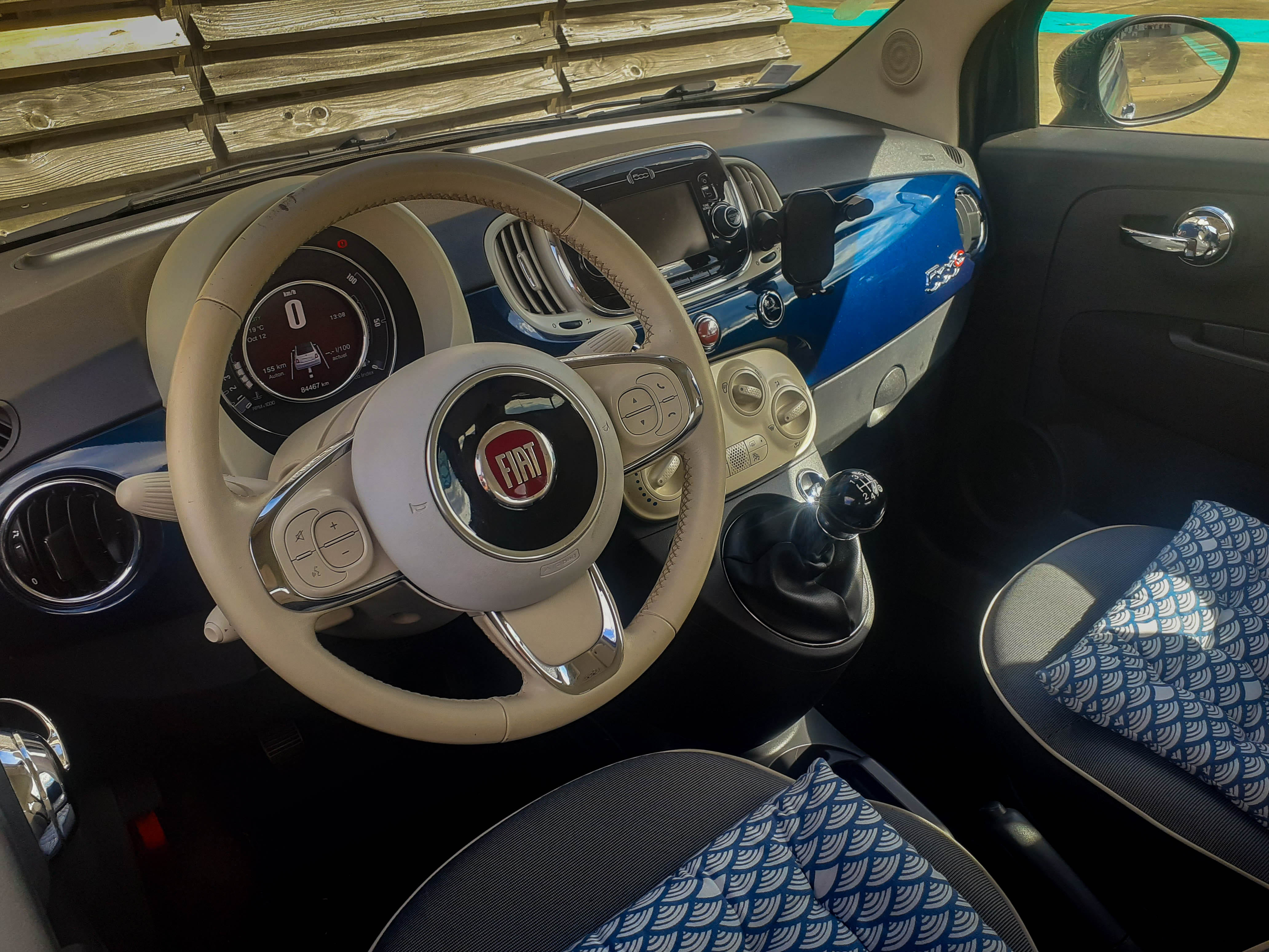 Fiat 500 C avec Entrée audio / iPod