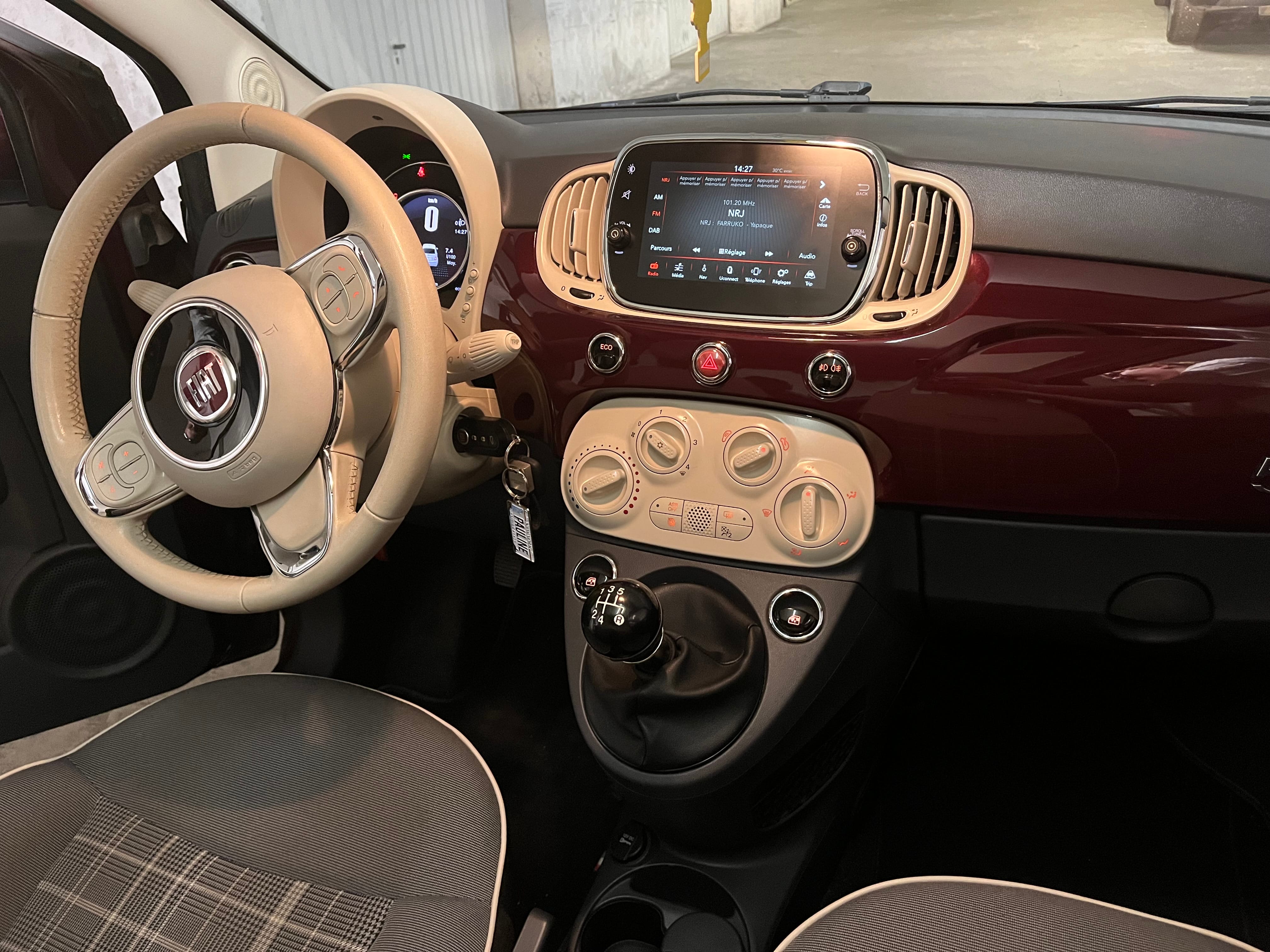 Fiat 500 avec GPS