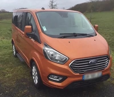 Ford Tourneo Custom 2.0 Ecoblue Hybride 130ch, 2023, Diesel / Électrique (hybride), 9 places et plus