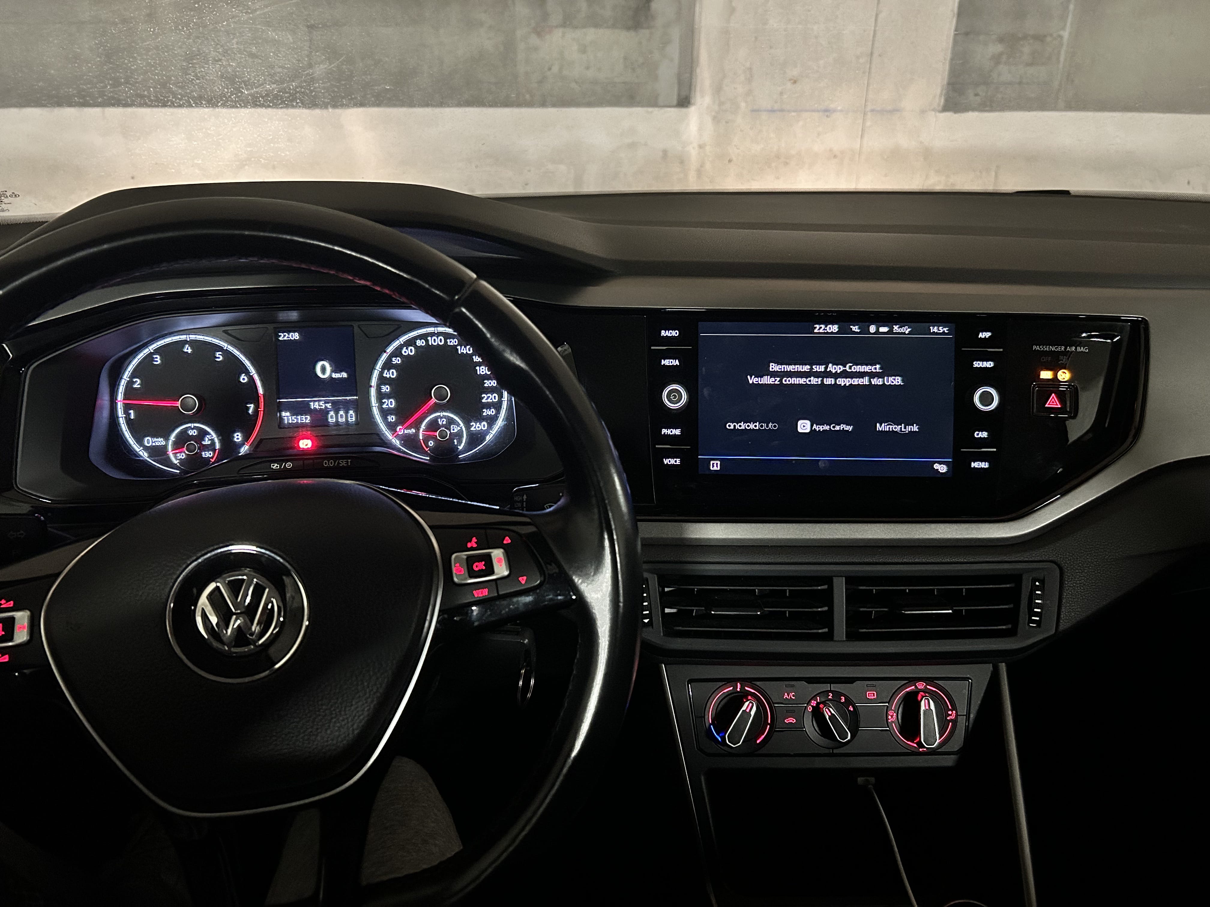 Volkswagen Polo avec Apple CarPlay