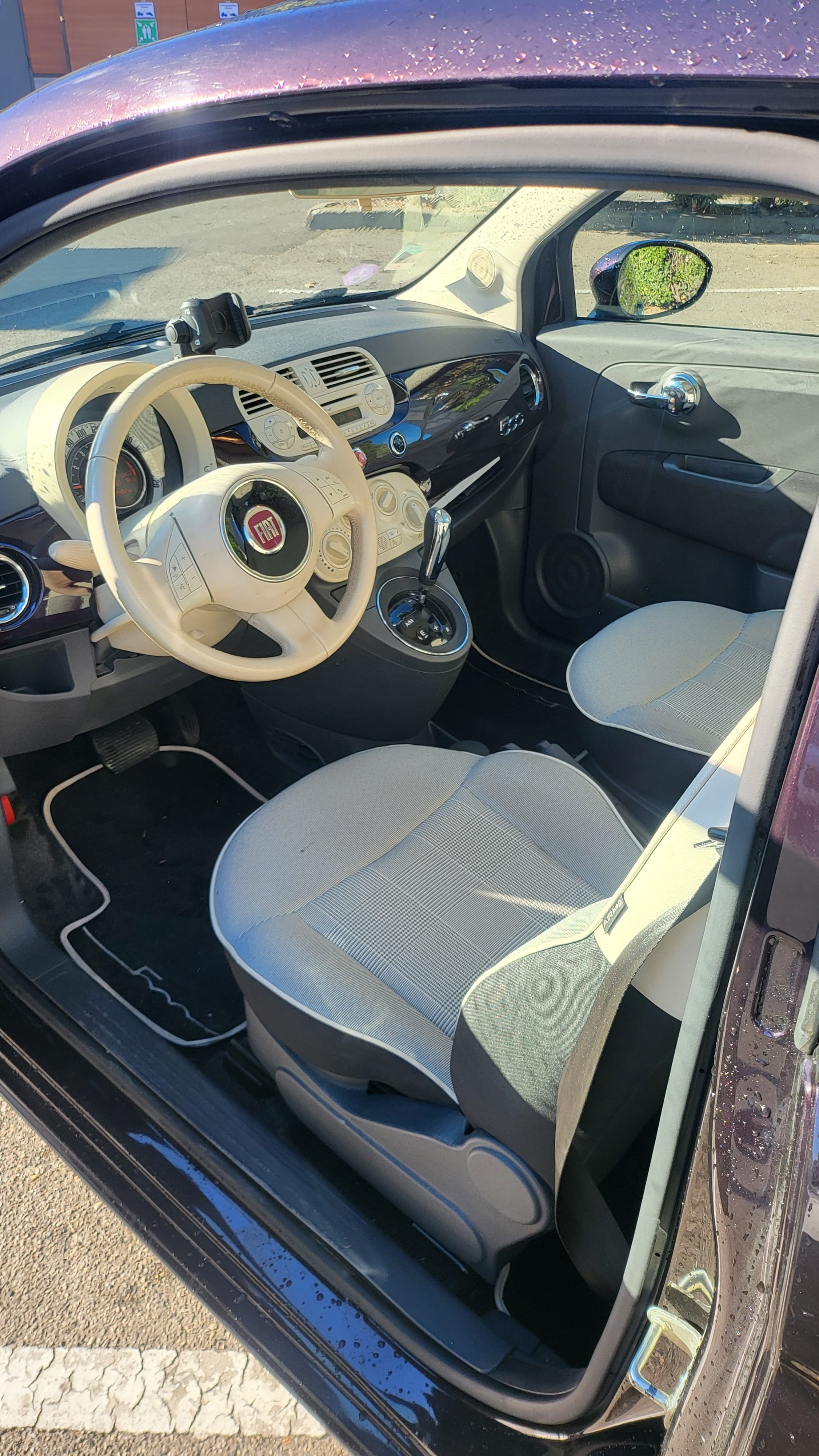 Fiat 500 con Silla infantil