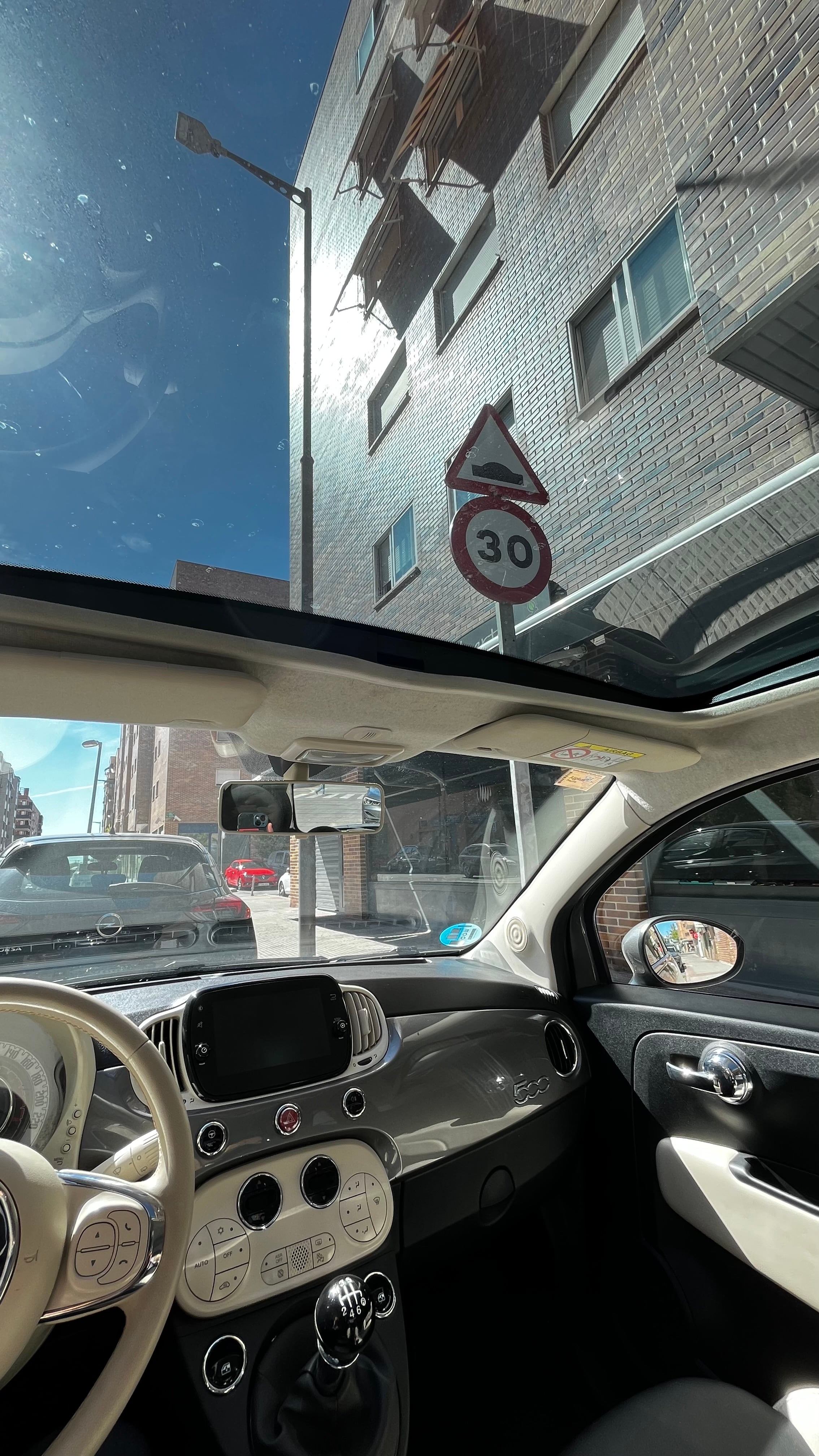 Fiat 500 met USB-oplaadpoorten
